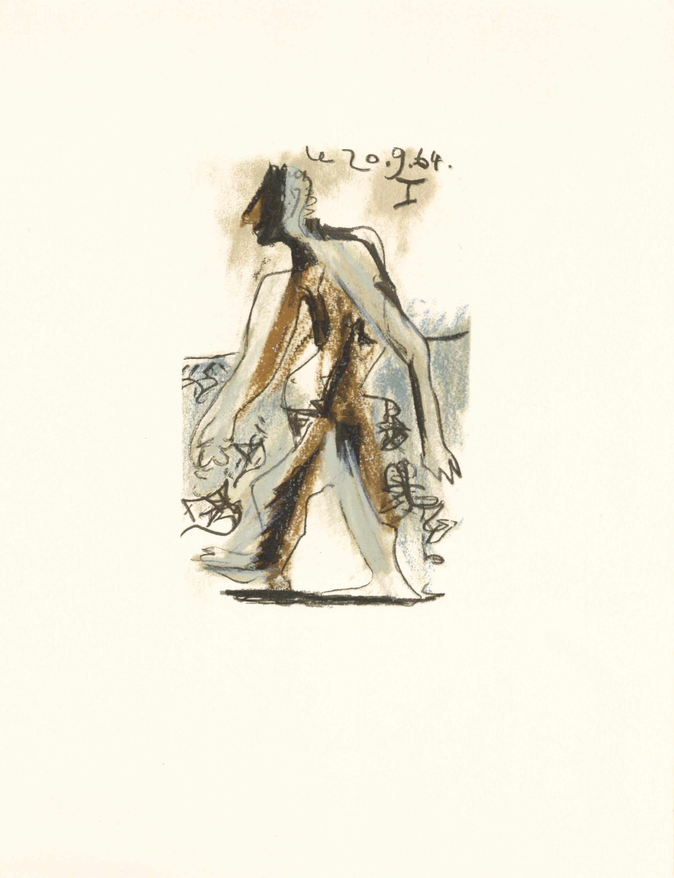 Lithograph and silkscreen with grease crayon, lithographic tusche, lead pencil, charcoal on vélin d'Arches paper. Paper size: 12.8 x 9.84 inches. Inscription: Unsigned and unnumbered, as issued. Catalogue raisonné reference: Goeppert, Sebastian, et