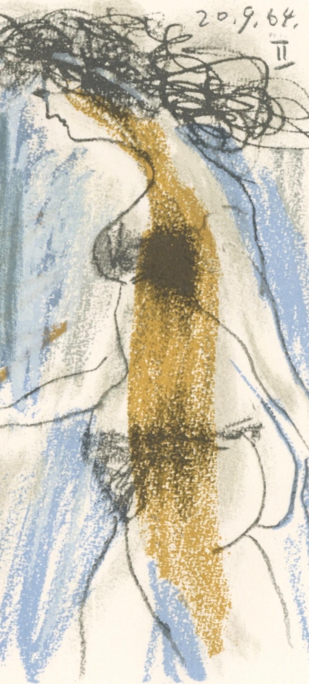 Picasso, 20.9.64. II (Cramer 148), Le Goût du Bonheur (after) - Cubist Print by Pablo Picasso