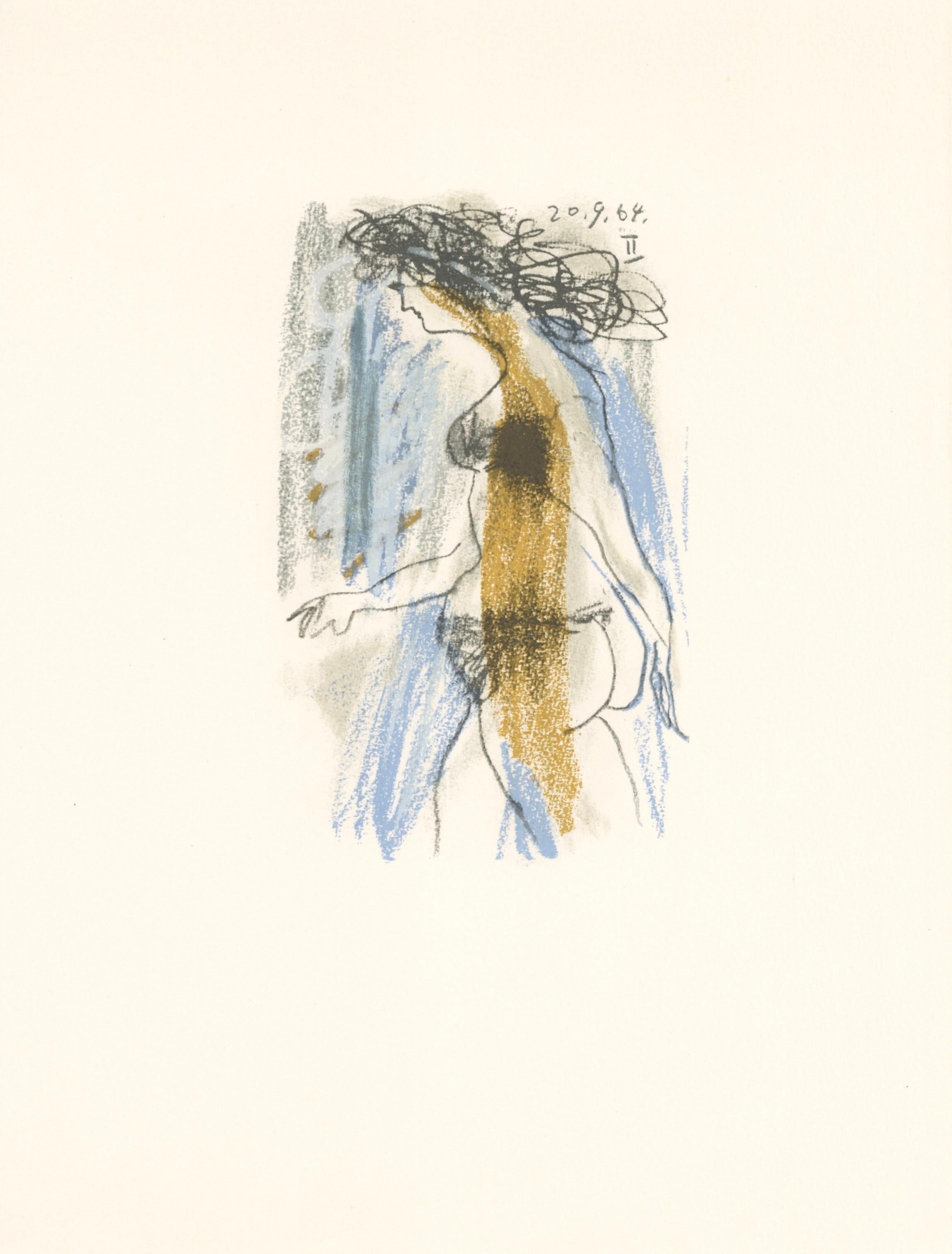 Lithograph and silkscreen with grease crayon, lithographic tusche, lead pencil, charcoal on vélin d'Arches paper. Paper size: 12.8 x 9.84 inches. Inscription: Unsigned and unnumbered, as issued. Catalogue raisonné reference: Goeppert, Sebastian, et