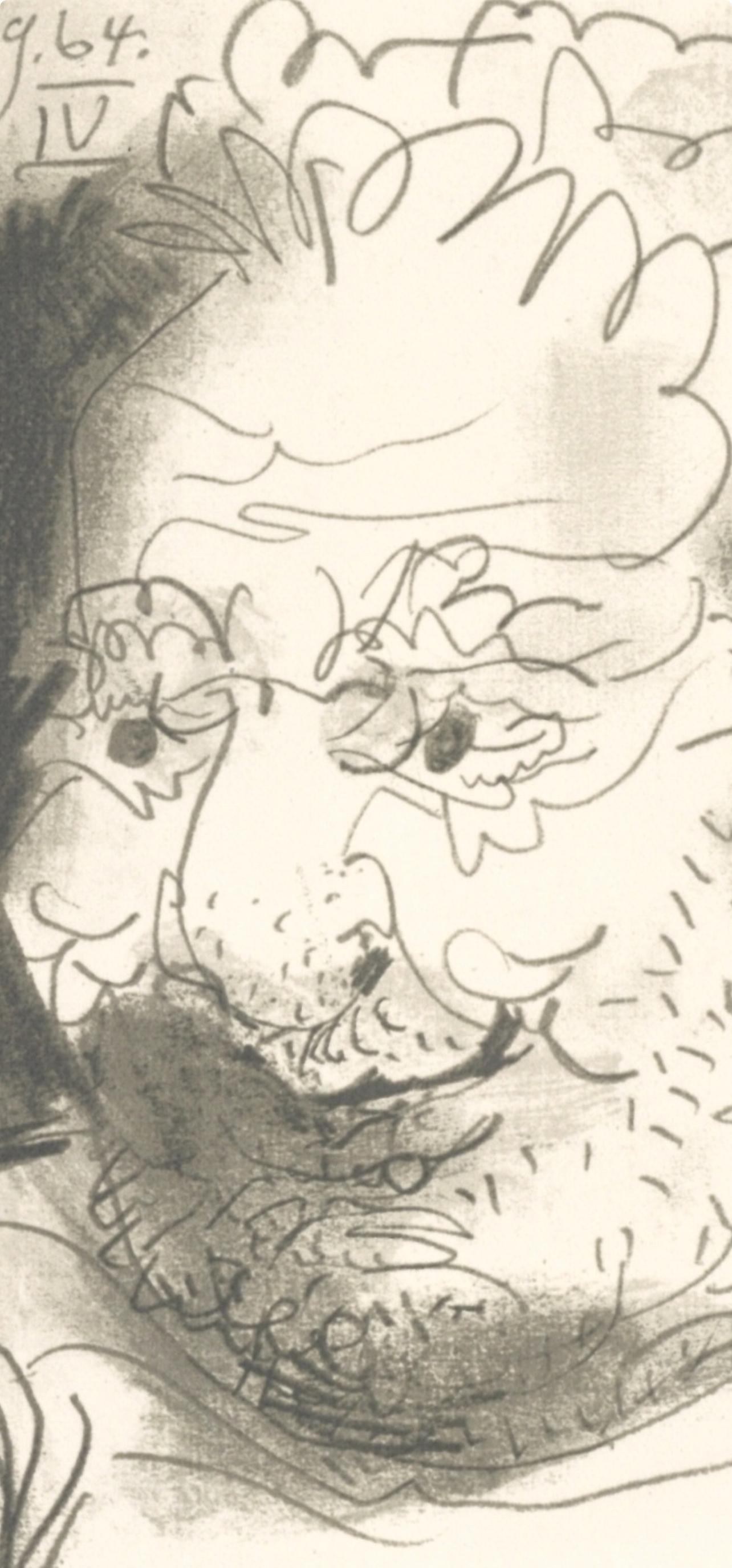 Picasso, 20.9.64. IV (Cramer 148), Le Goût du Bonheur (after) - Cubist Print by Pablo Picasso