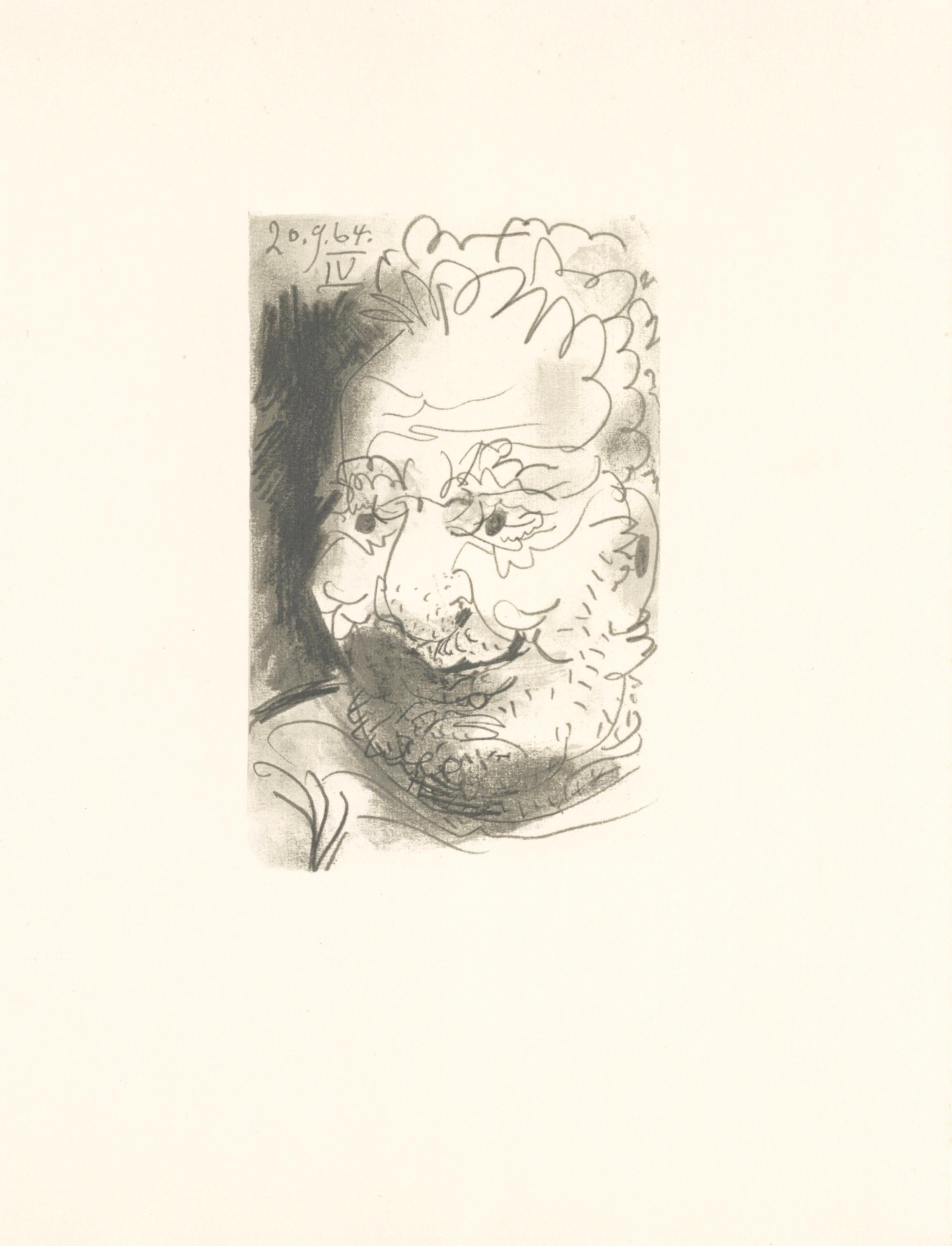 Lithograph and silkscreen with grease crayon, lithographic tusche, lead pencil, charcoal on vélin d'Arches paper. Paper size: 12.8 x 9.84 inches. Inscription: Unsigned and unnumbered, as issued. Catalogue raisonné reference: Goeppert, Sebastian, et