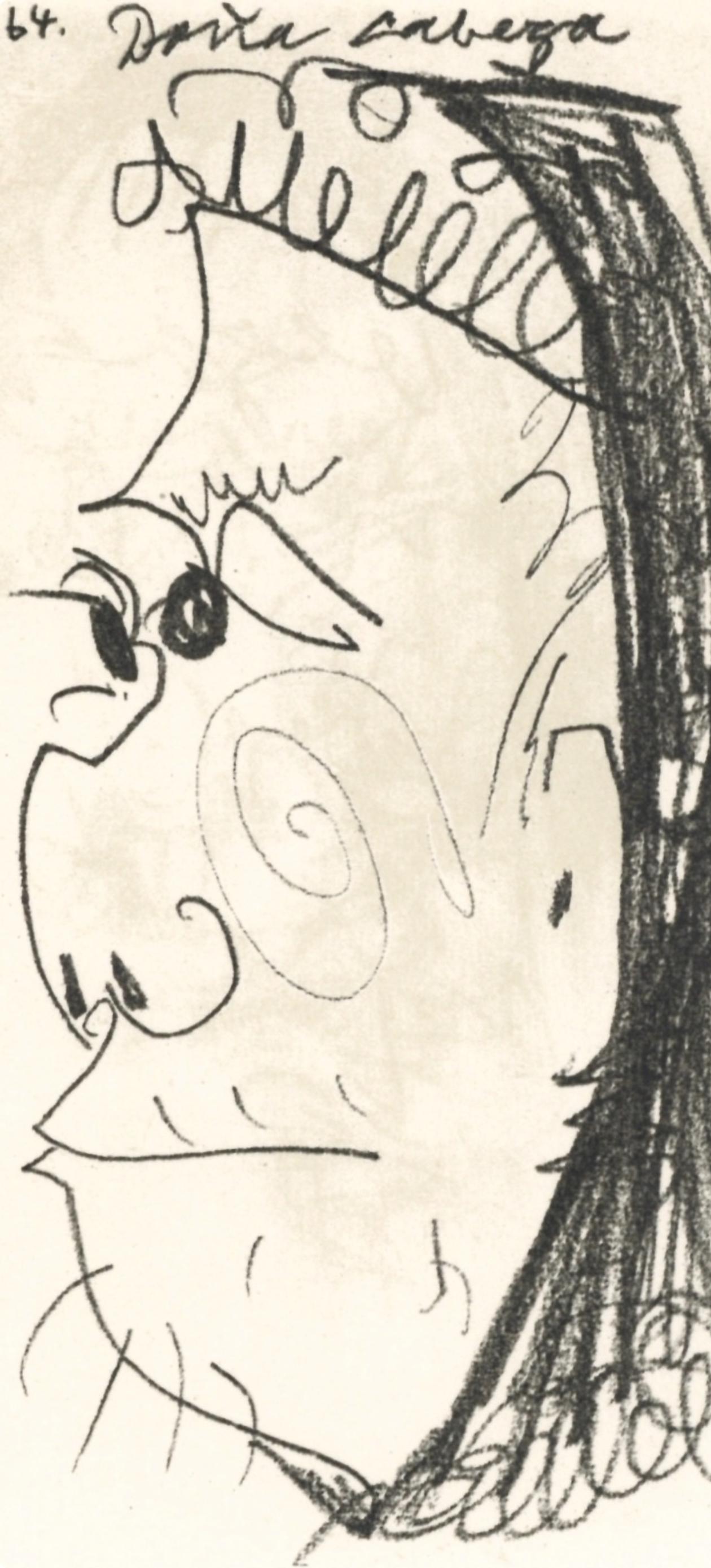 Picasso, 23.9.64. II (Cramer 148), Le Goût du Bonheur (after) - Cubist Print by Pablo Picasso