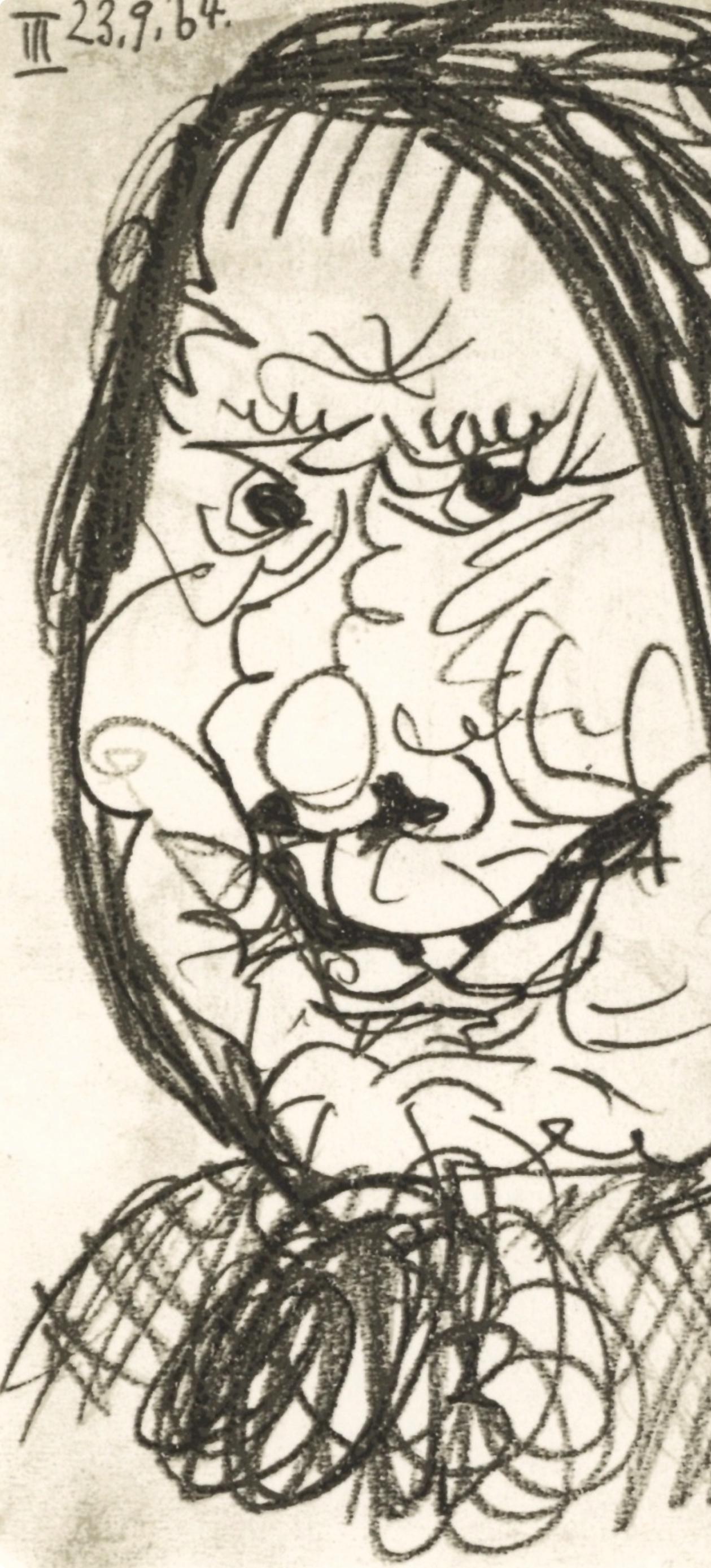 Picasso, 23.9.64 III (Cramer 148), Le Goût du Bonheur (after) - Print by Pablo Picasso