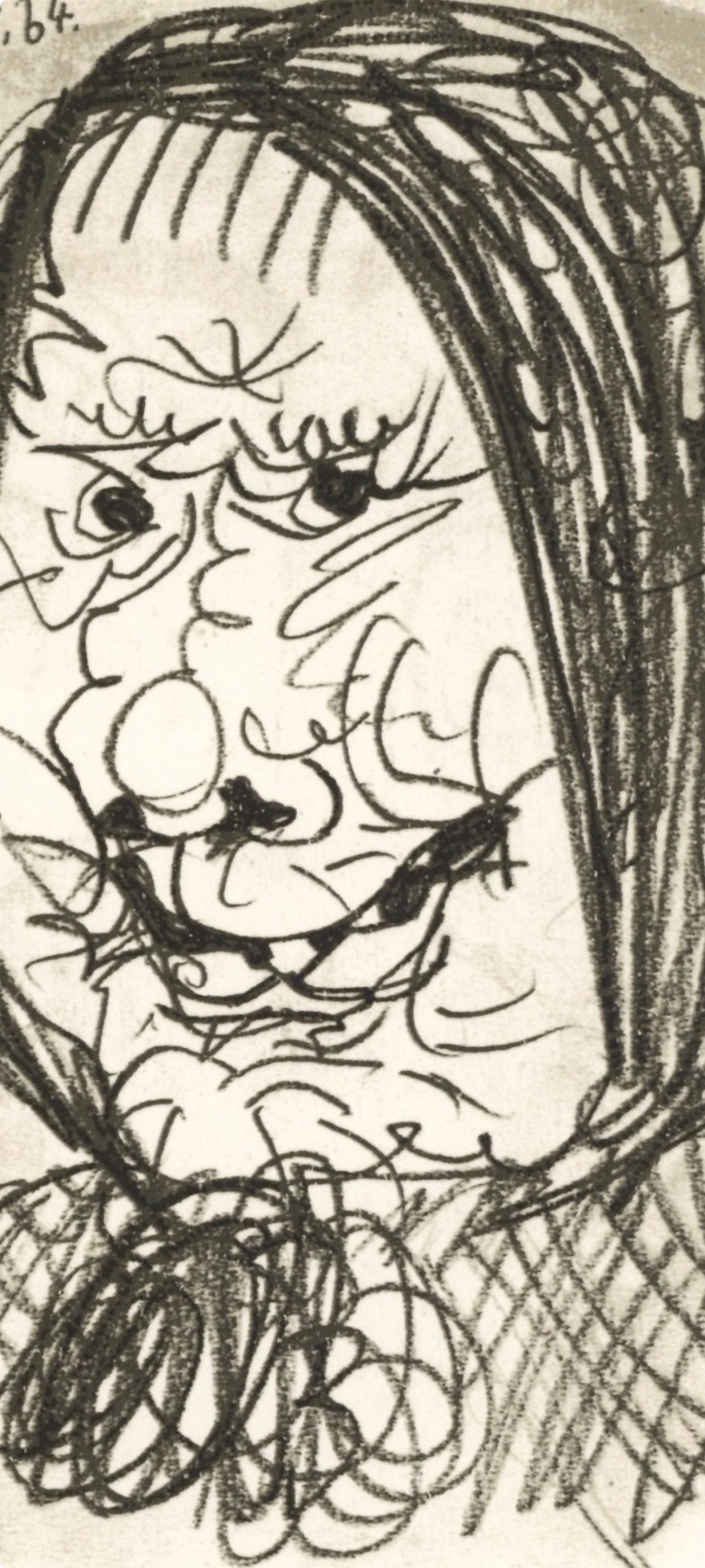 Picasso, 23.9.64 III (Cramer 148), Le Goût du Bonheur (after) - Cubist Print by Pablo Picasso