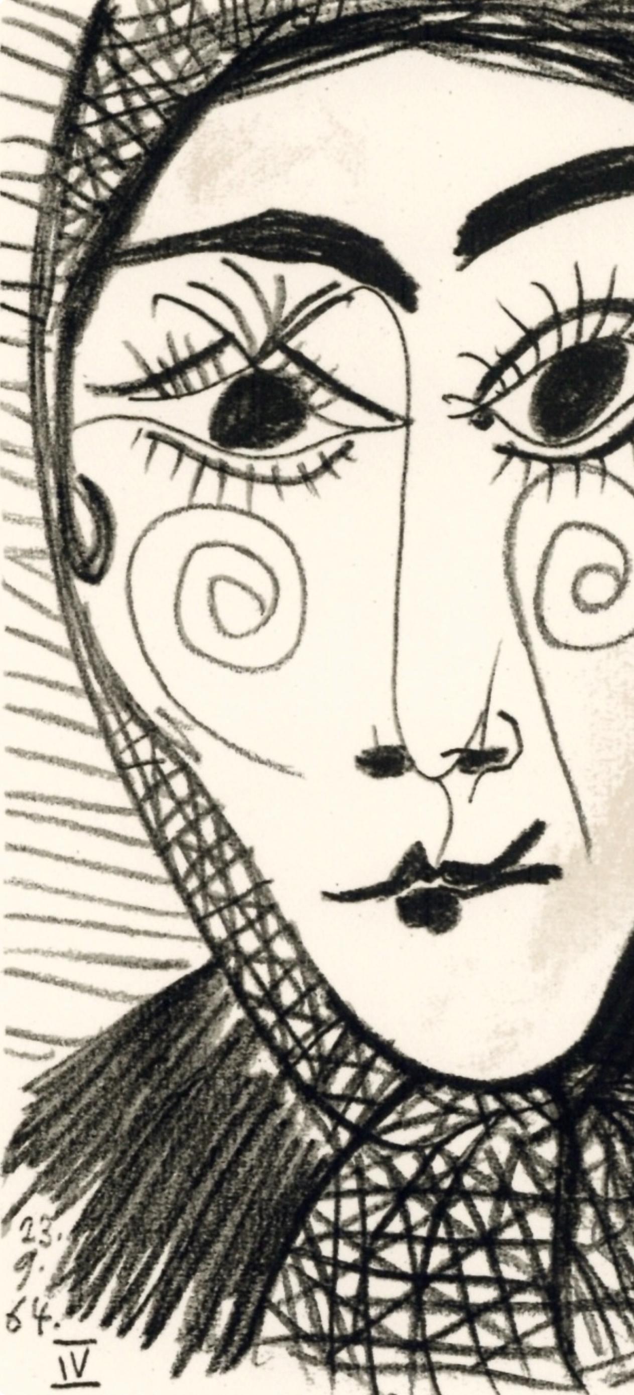 Picasso, 23.9.64 IV (Cramer 148), Le Goût du Bonheur (after) - Cubist Print by Pablo Picasso