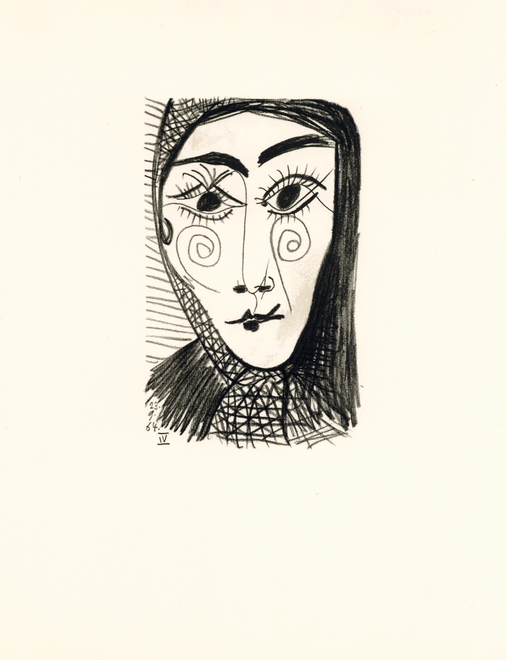 Lithograph and silkscreen with grease crayon, lithographic tusche, lead pencil, charcoal on vélin d'Arches paper. Paper size: 12.8 x 9.84 inches. Inscription: Unsigned and unnumbered, as issued. Catalogue raisonné reference: Goeppert, Sebastian, et