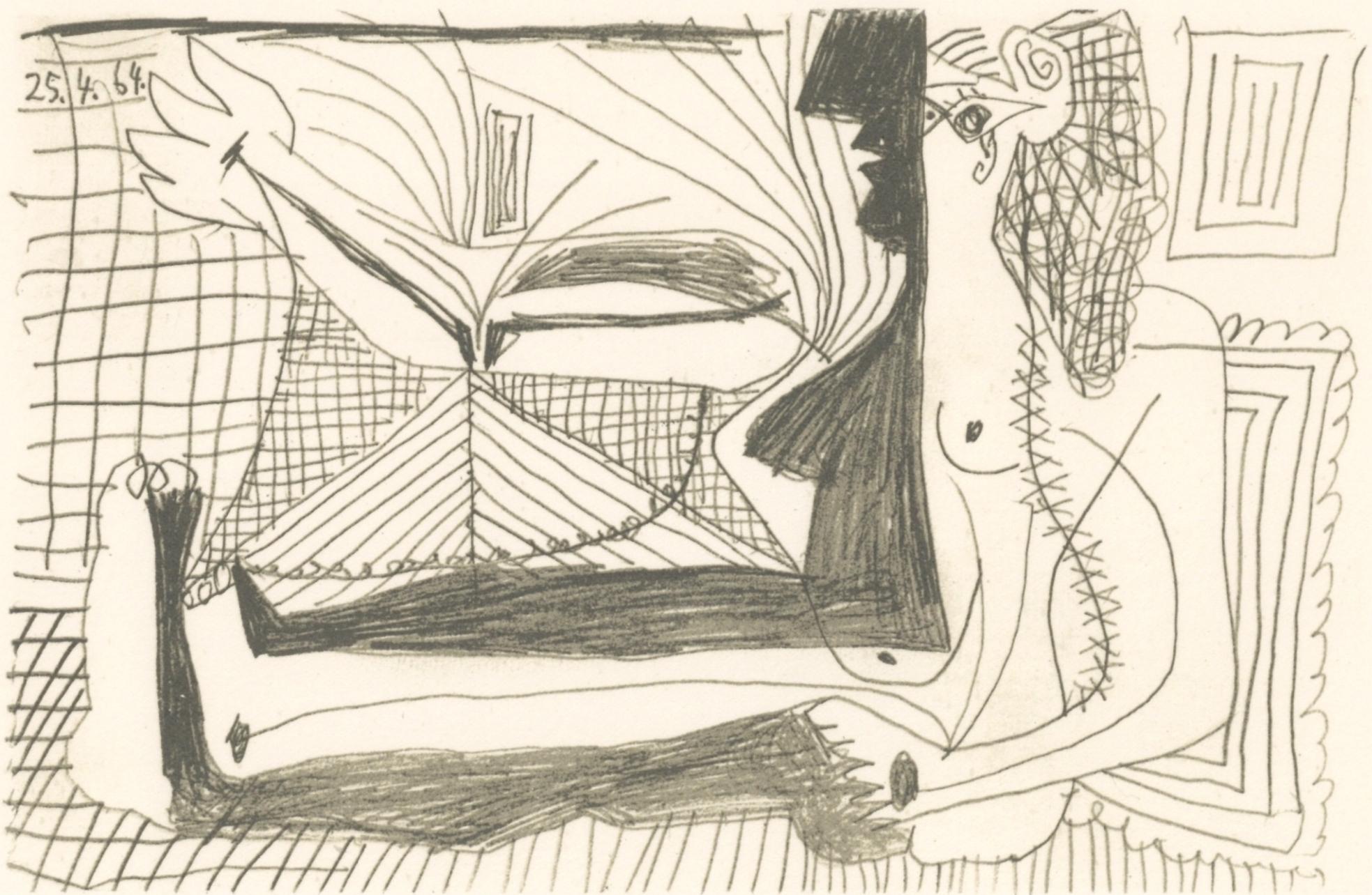 Picasso, 25.4.64. (Cramer 148), Le Goût du Bonheur (after)