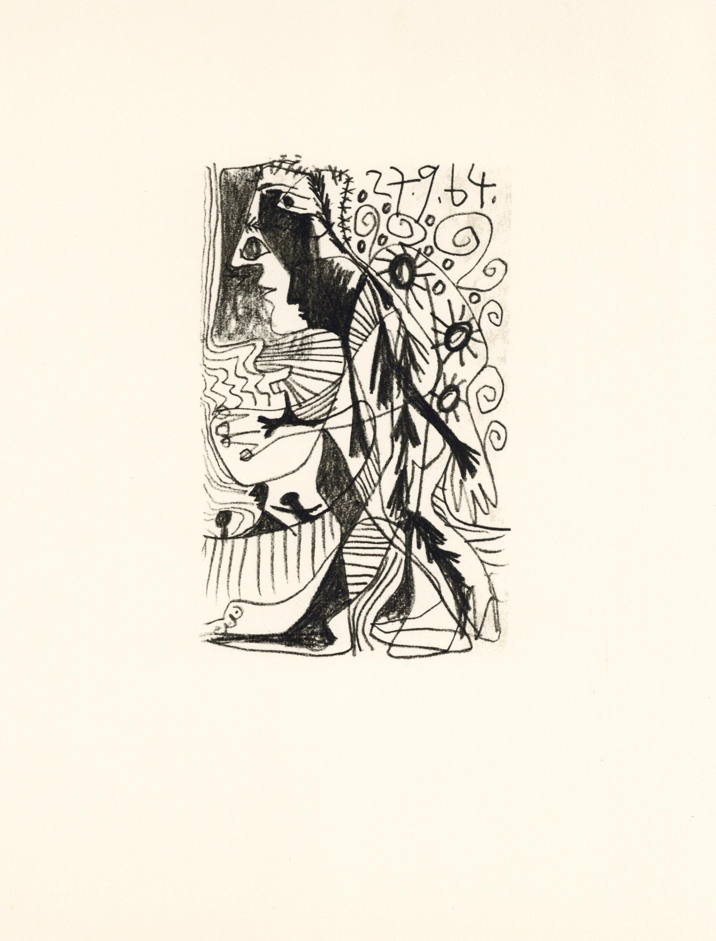 Lithograph and silkscreen with grease crayon, lithographic tusche, lead pencil, charcoal on vélin d'Arches paper. Paper size: 12.8 x 9.84 inches. Inscription: Unsigned and unnumbered, as issued. Catalogue raisonné reference: Goeppert, Sebastian, et