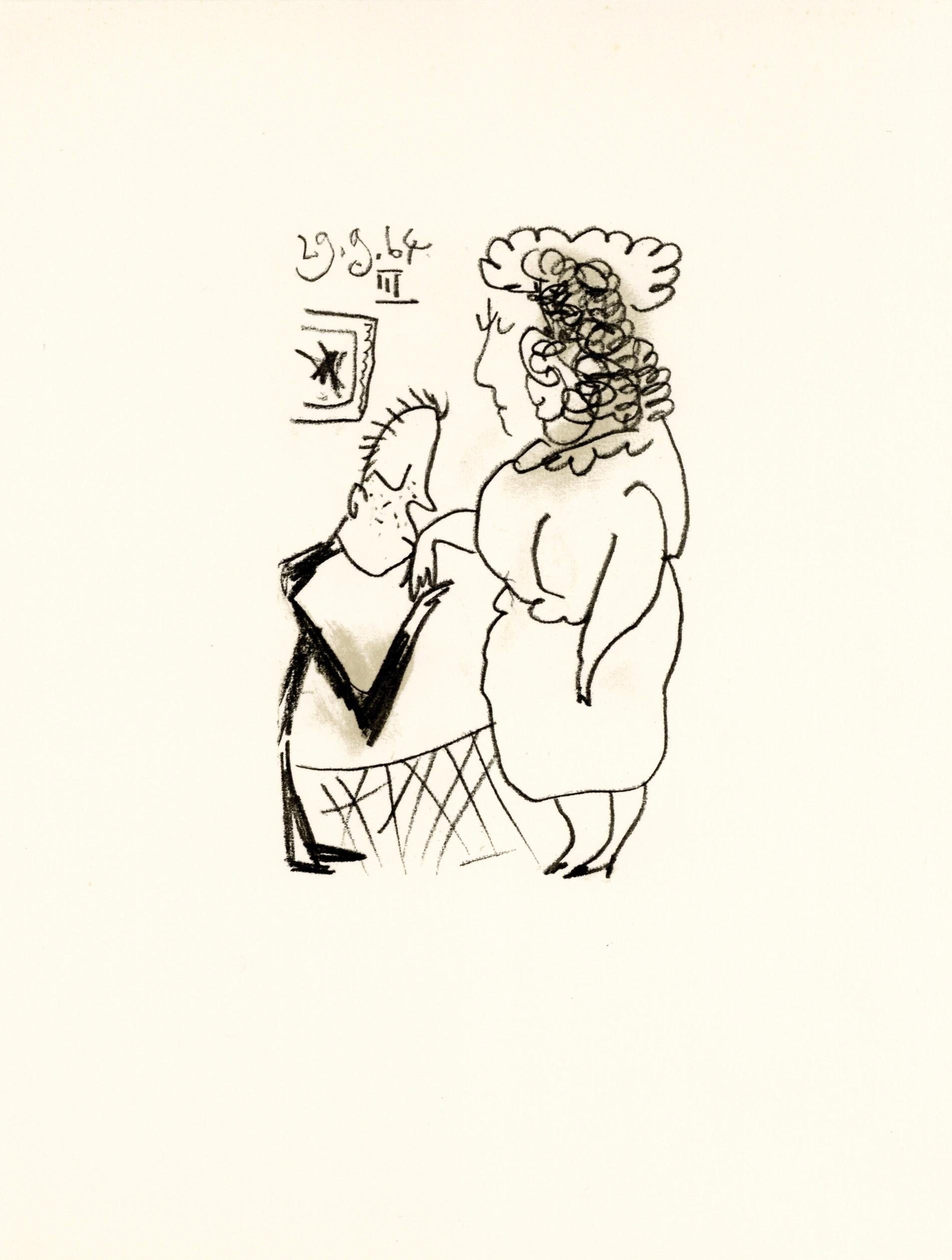 Lithograph and silkscreen with grease crayon, lithographic tusche, lead pencil, charcoal on vélin d'Arches paper. Paper size: 12.8 x 9.84 inches. Inscription: Unsigned and unnumbered, as issued. Catalogue raisonné reference: Goeppert, Sebastian, et