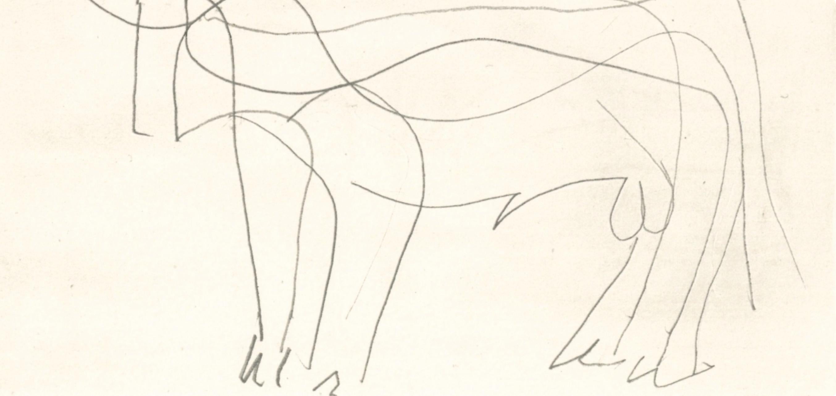 Picasso, 3.5.64. (Cramer 148), Le Goût du Bonheur (after) - Cubist Print by Pablo Picasso