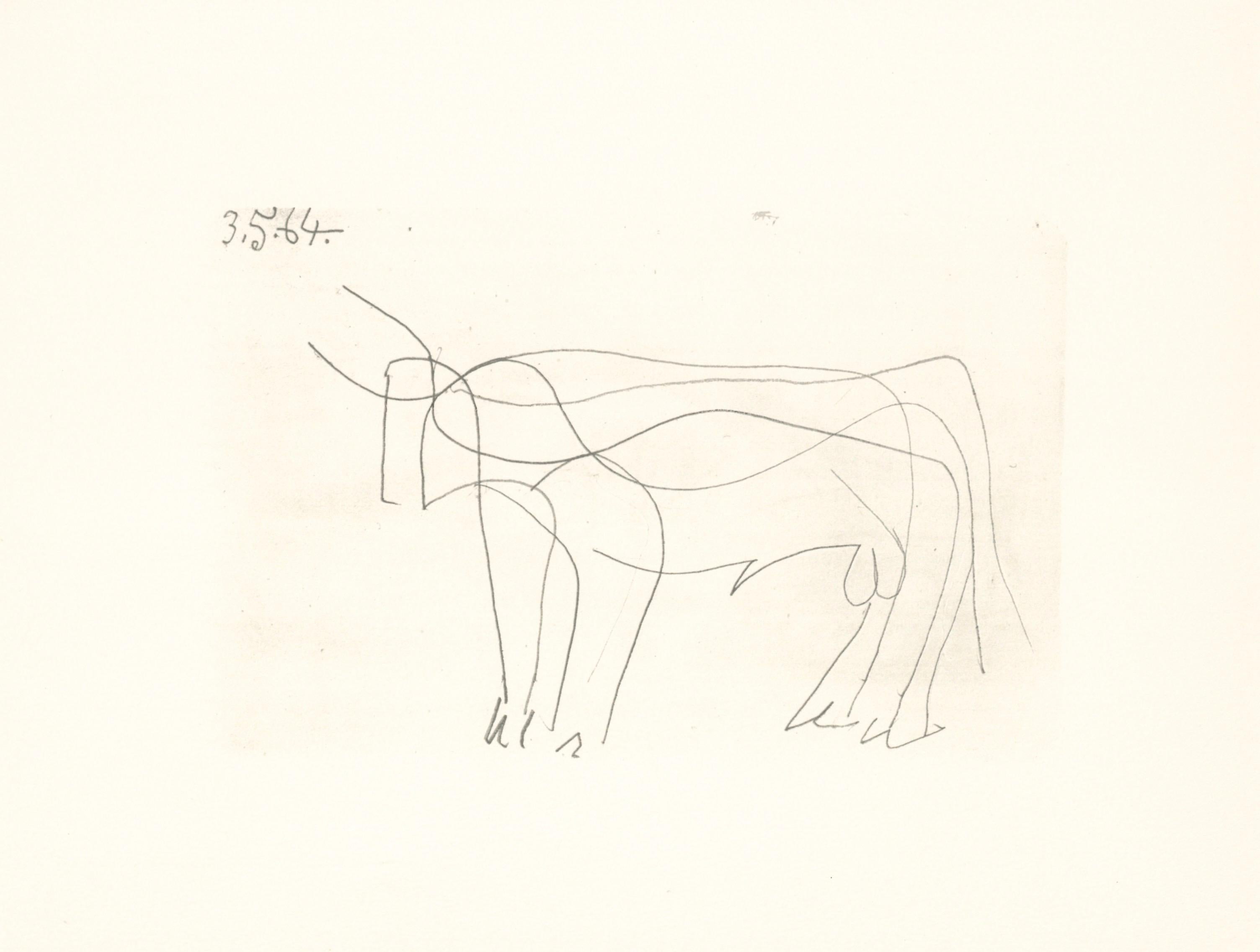 Lithograph and silkscreen with grease crayon, lithographic tusche, lead pencil, charcoal on vélin d'Arches paper. Paper size: 9.84 x 12.8 inches. Inscription: Unsigned and unnumbered, as issued. Catalogue raisonné reference: Goeppert, Sebastian, et