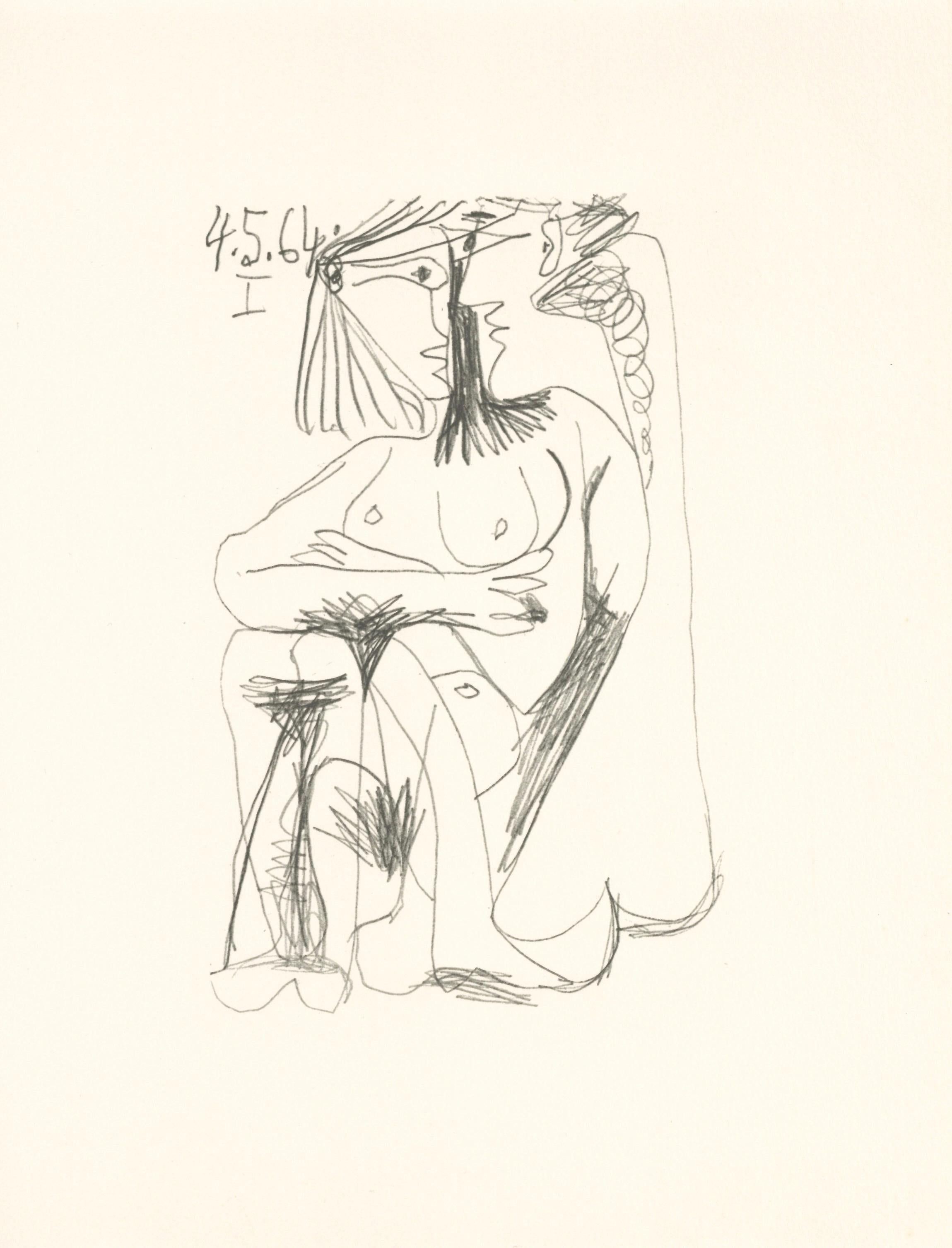 Lithograph and silkscreen with grease crayon, lithographic tusche, lead pencil, charcoal on vélin d'Arches paper. Paper size: 12.8 x 9.84 inches. Inscription: Unsigned and unnumbered, as issued. Catalogue raisonné reference: Goeppert, Sebastian, et