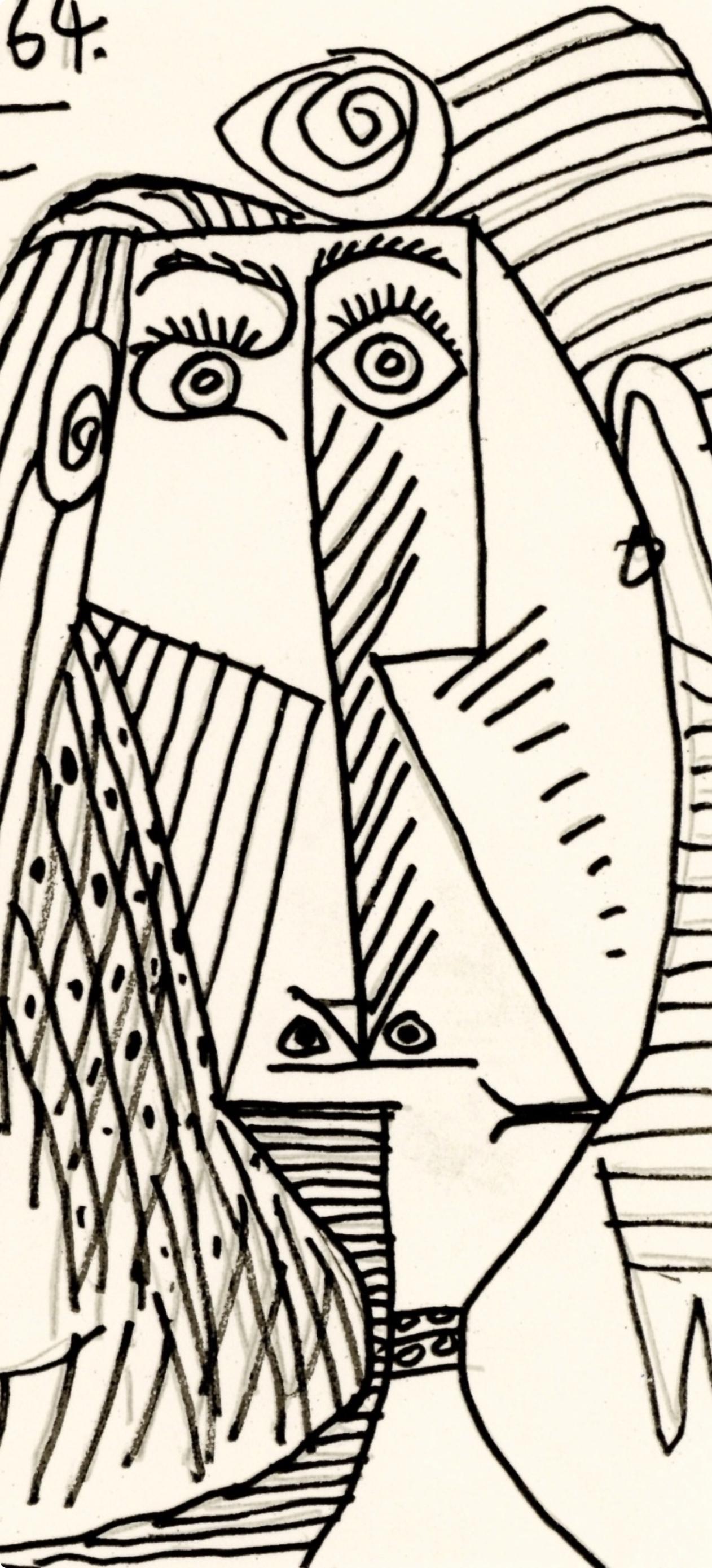 Picasso, 4.5.64. III (Cramer 148), Le Goût du Bonheur (after) - Print by Pablo Picasso