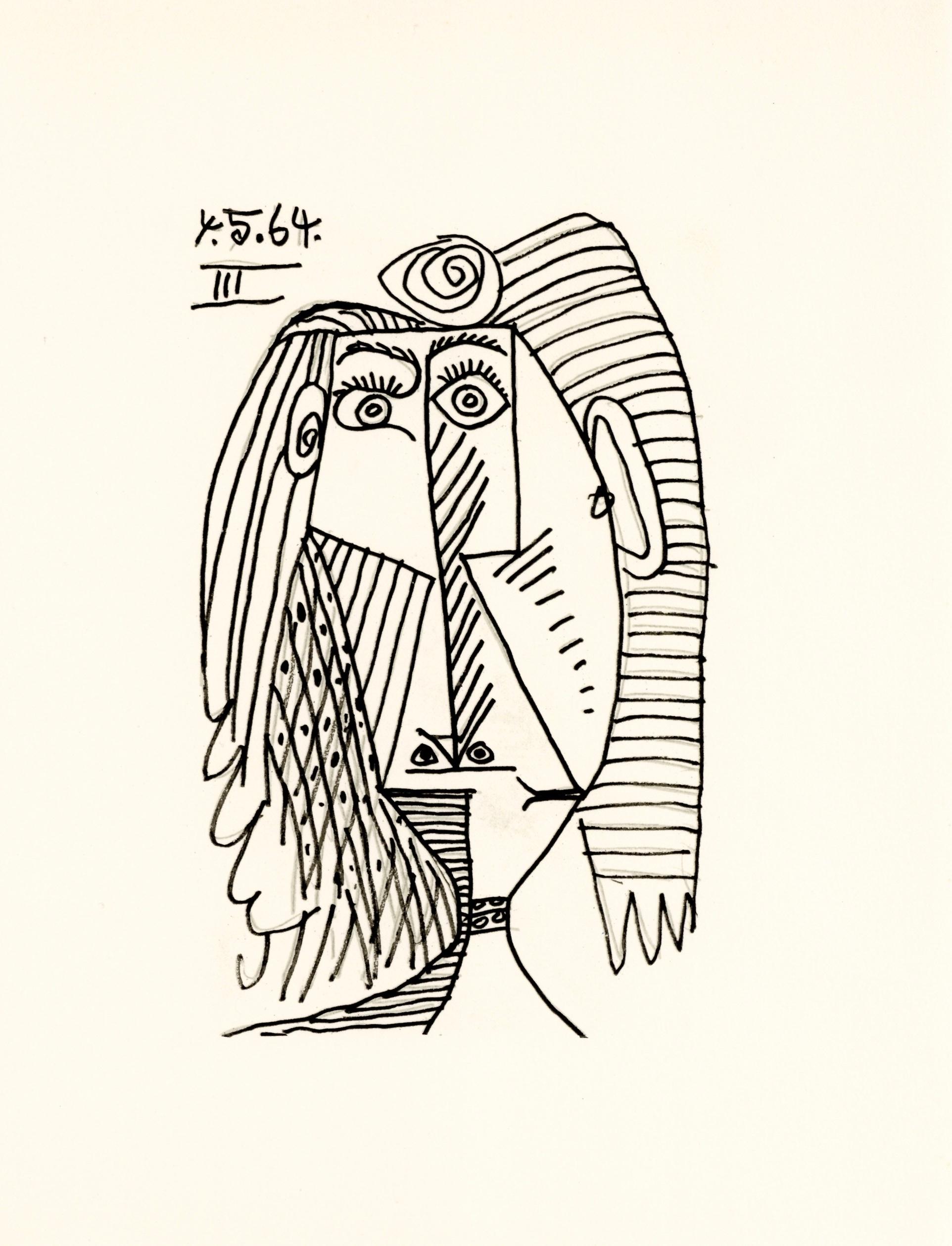 Lithograph and silkscreen with grease crayon, lithographic tusche, lead pencil, charcoal on vélin d'Arches paper. Paper size: 12.8 x 9.84 inches. Inscription: Unsigned and unnumbered, as issued. Catalogue raisonné reference: Goeppert, Sebastian, et