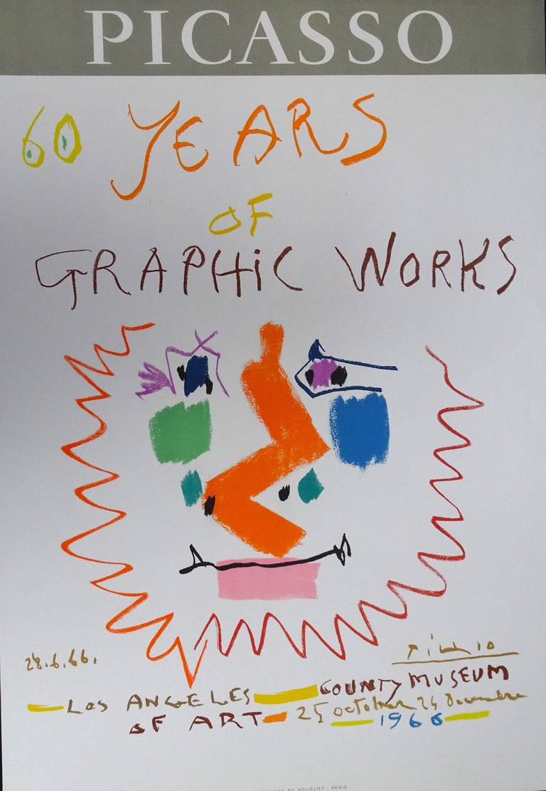 Pablo Picasso - Picasso 60 Years of Graphic Works, Los Angeles 1966 ...
