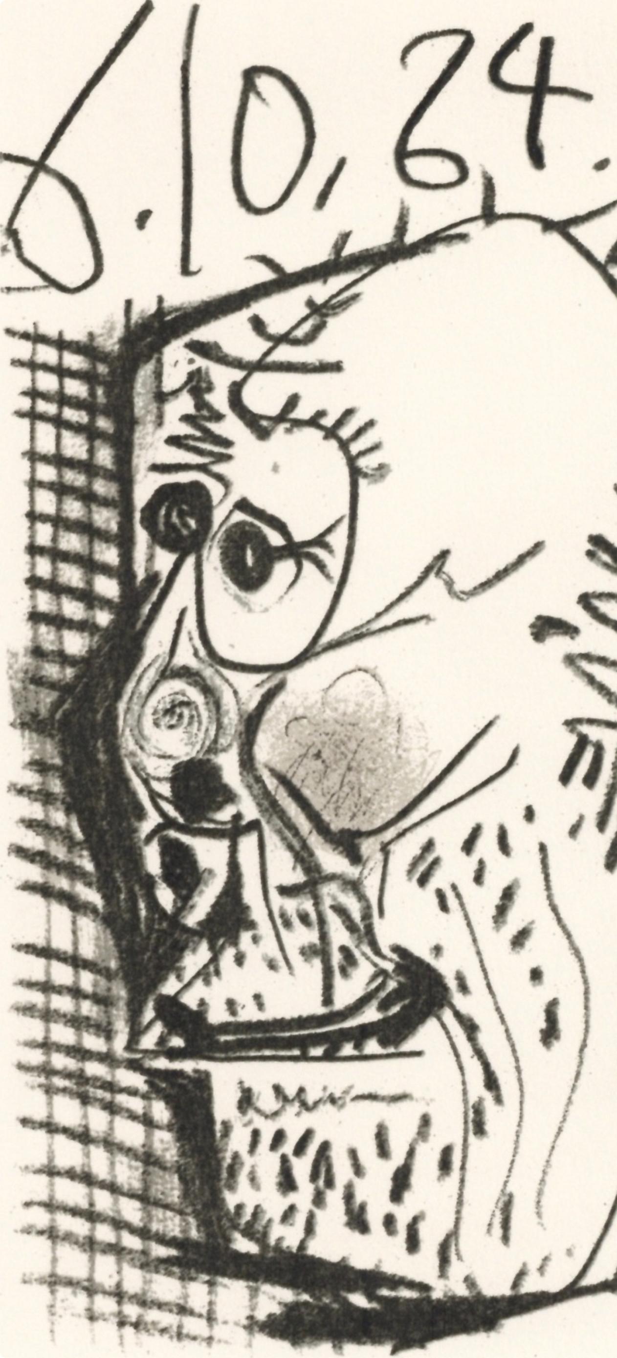 Picasso, 6.10.64. I (Cramer 148), Le Goût du Bonheur (after) - Print by Pablo Picasso