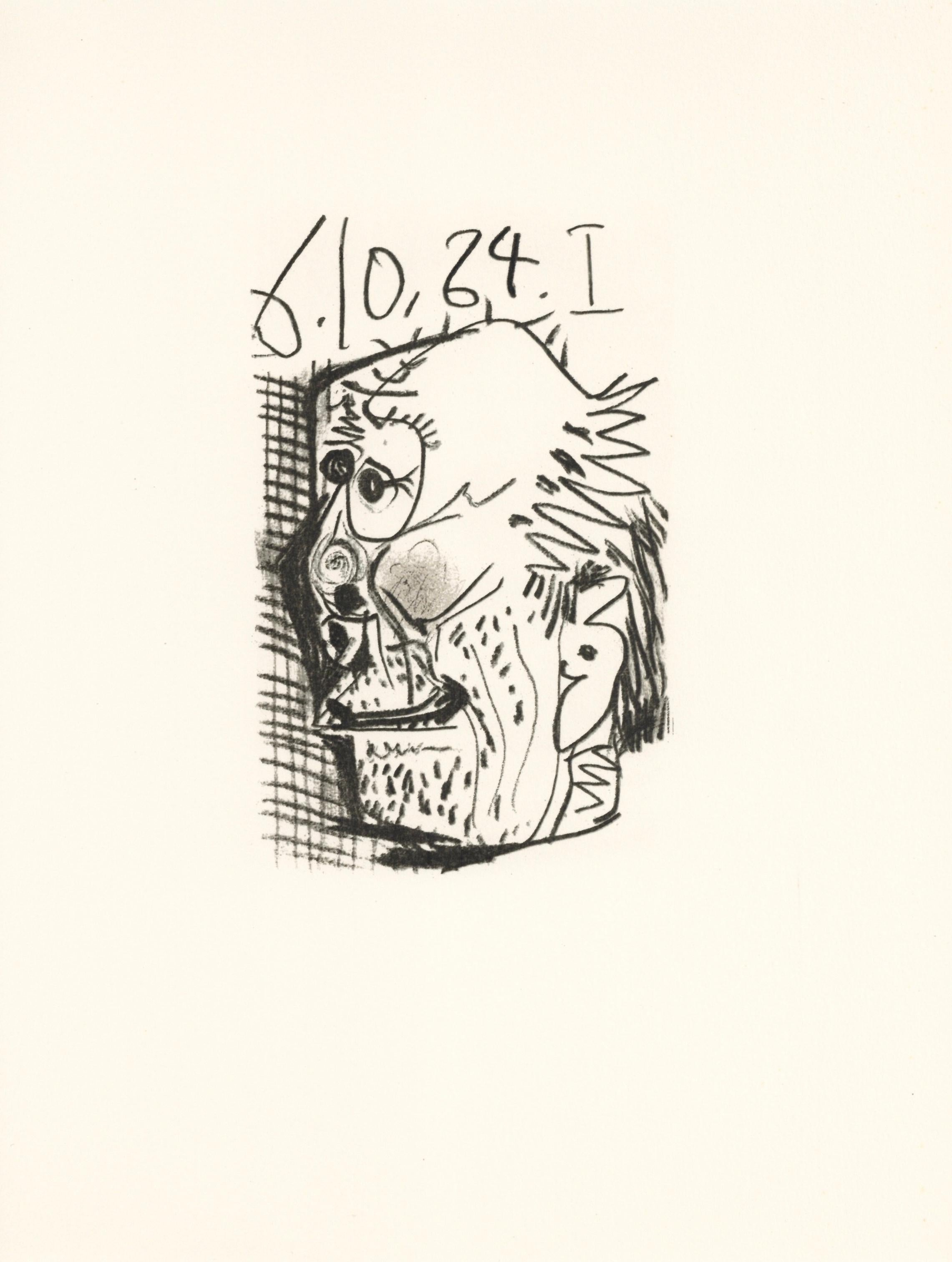 Lithograph and silkscreen with grease crayon, lithographic tusche, lead pencil, charcoal on vélin d'Arches paper. Paper size: 12.8 x 9.84 inches. Inscription: Unsigned and unnumbered, as issued. Catalogue raisonné reference: Goeppert, Sebastian, et