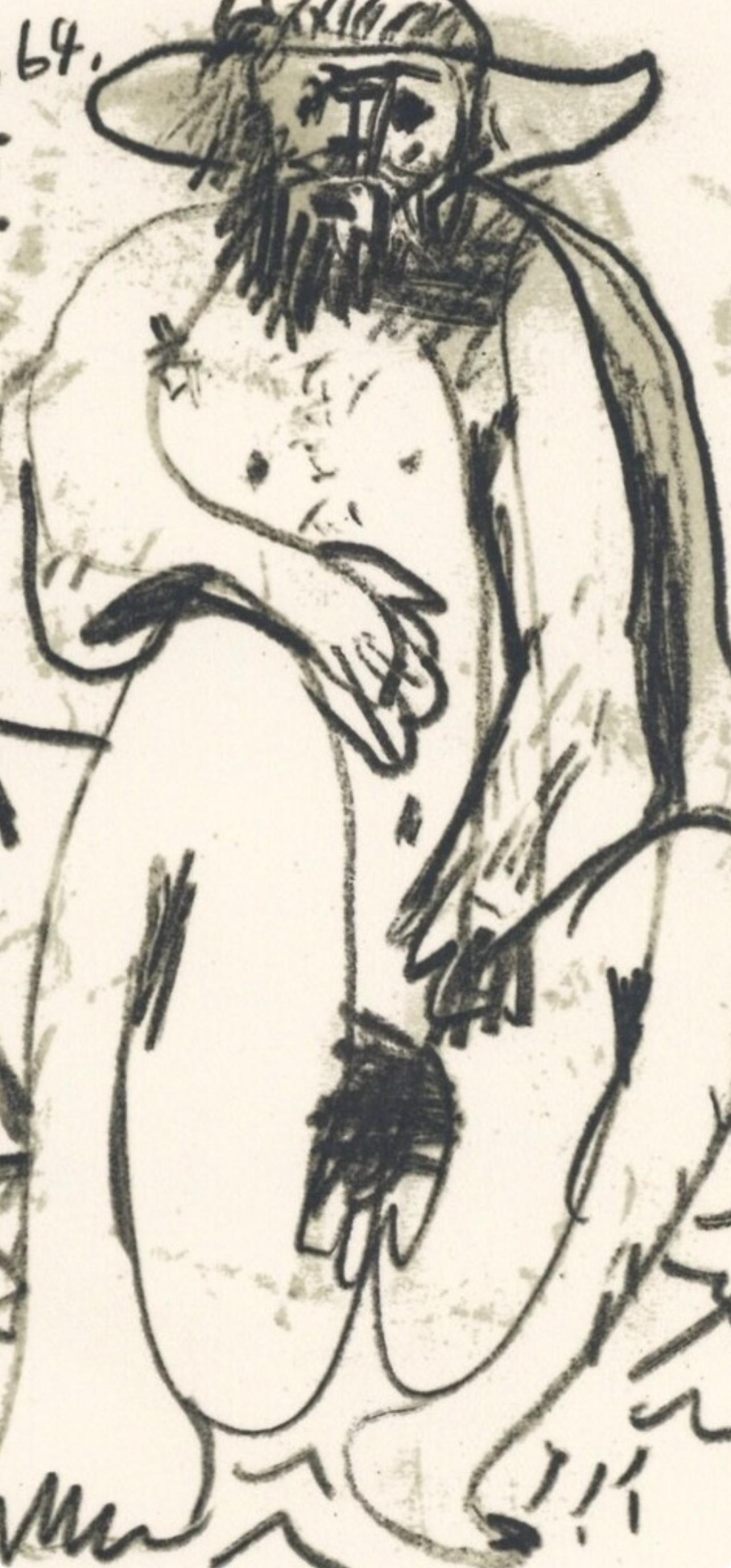 Picasso, 6.10.64. IV (Cramer 148), Le Goût du Bonheur (after) - Print by Pablo Picasso