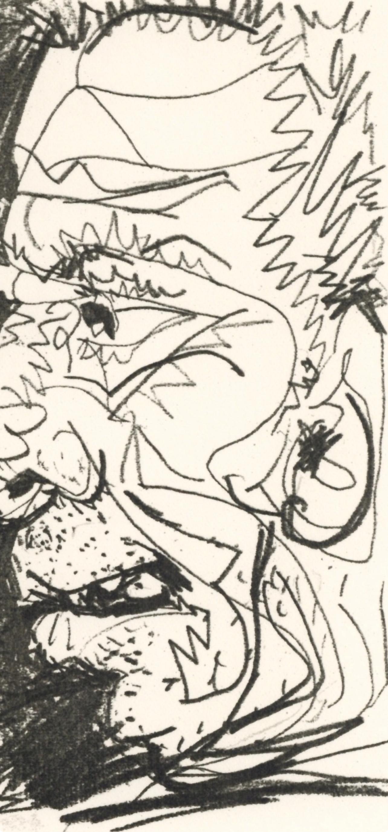 Picasso, 64.23.9. I (Cramer 148), Le Goût du Bonheur (after) - Beige Figurative Print by Pablo Picasso