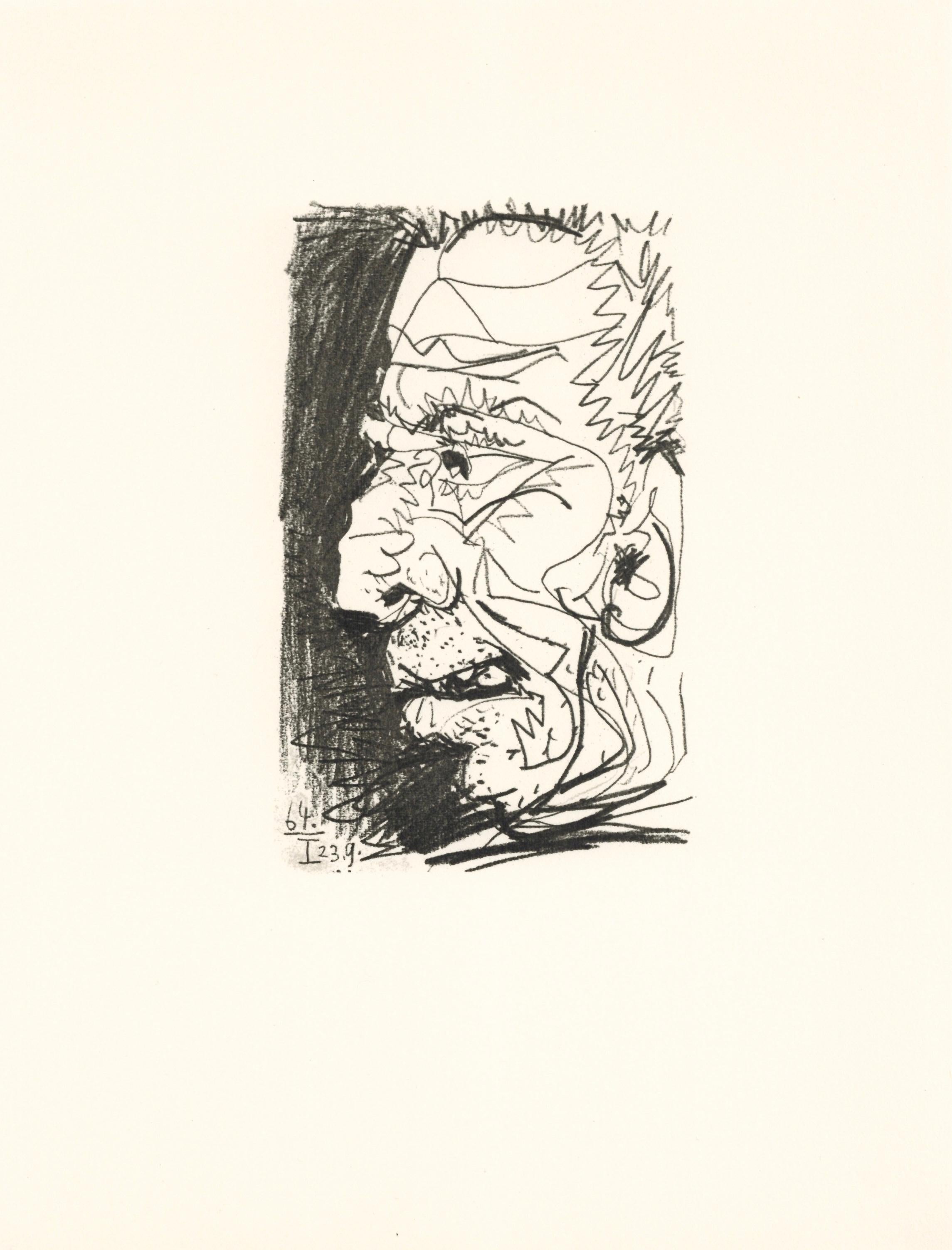 Lithograph and silkscreen with grease crayon, lithographic tusche, lead pencil, charcoal on vélin d'Arches paper. Paper size: 12.8 x 9.84 inches. Inscription: Unsigned and unnumbered, as issued. Catalogue raisonné reference: Goeppert, Sebastian, et
