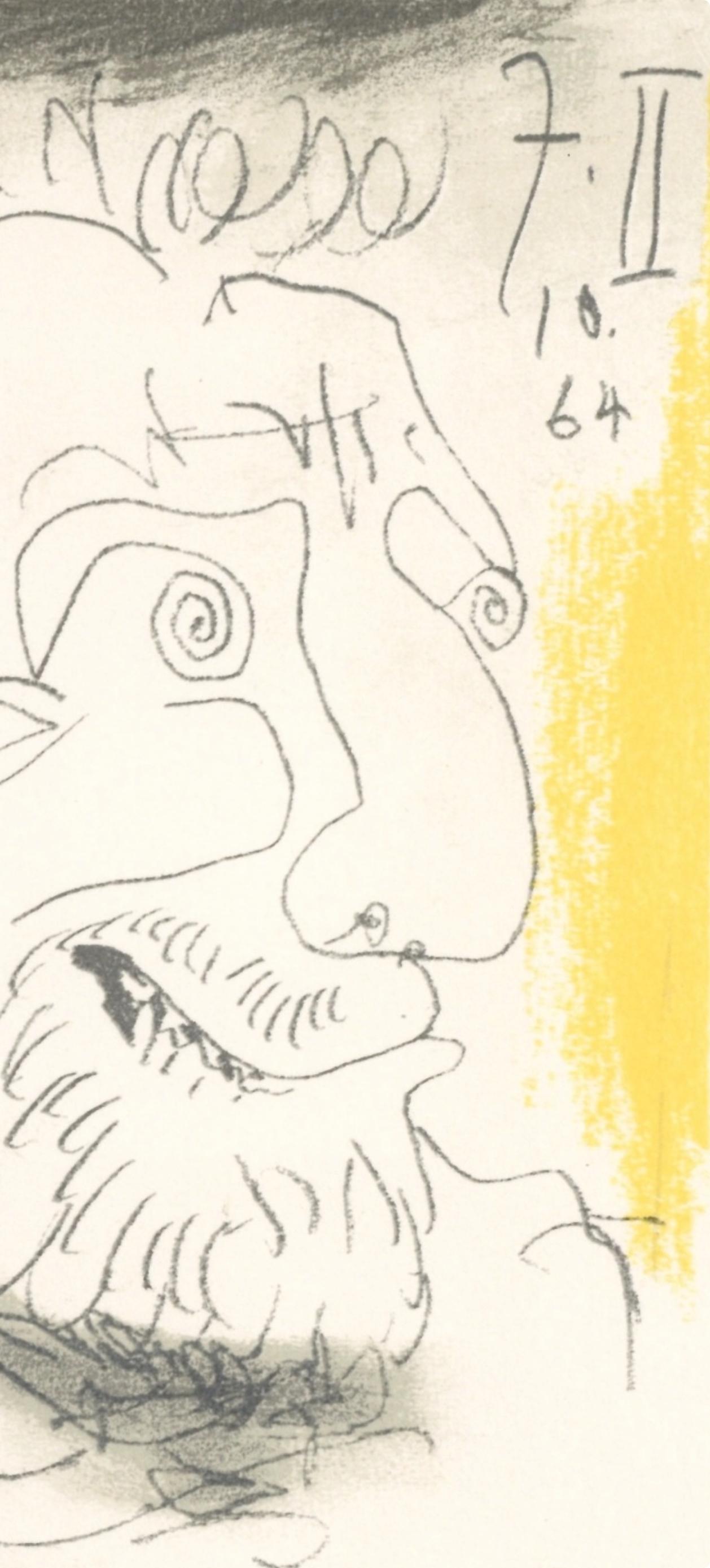Picasso, 7.10.64. II (Cramer 148), Le Goût du Bonheur (after) - Print by Pablo Picasso