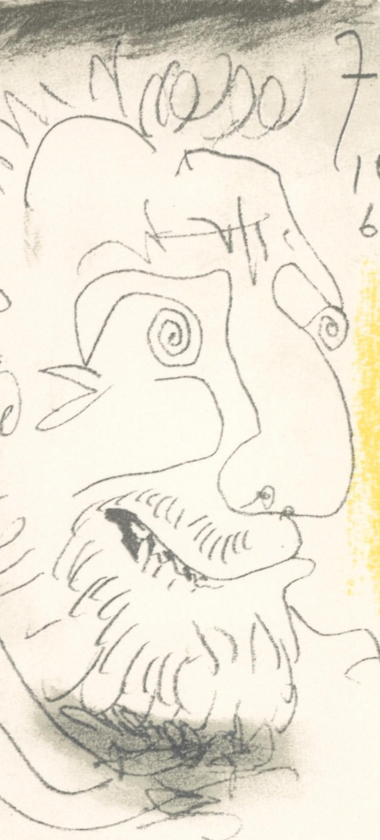 Picasso, 7.10.64. II (Cramer 148), Le Goût du Bonheur (after) - Cubist Print by Pablo Picasso