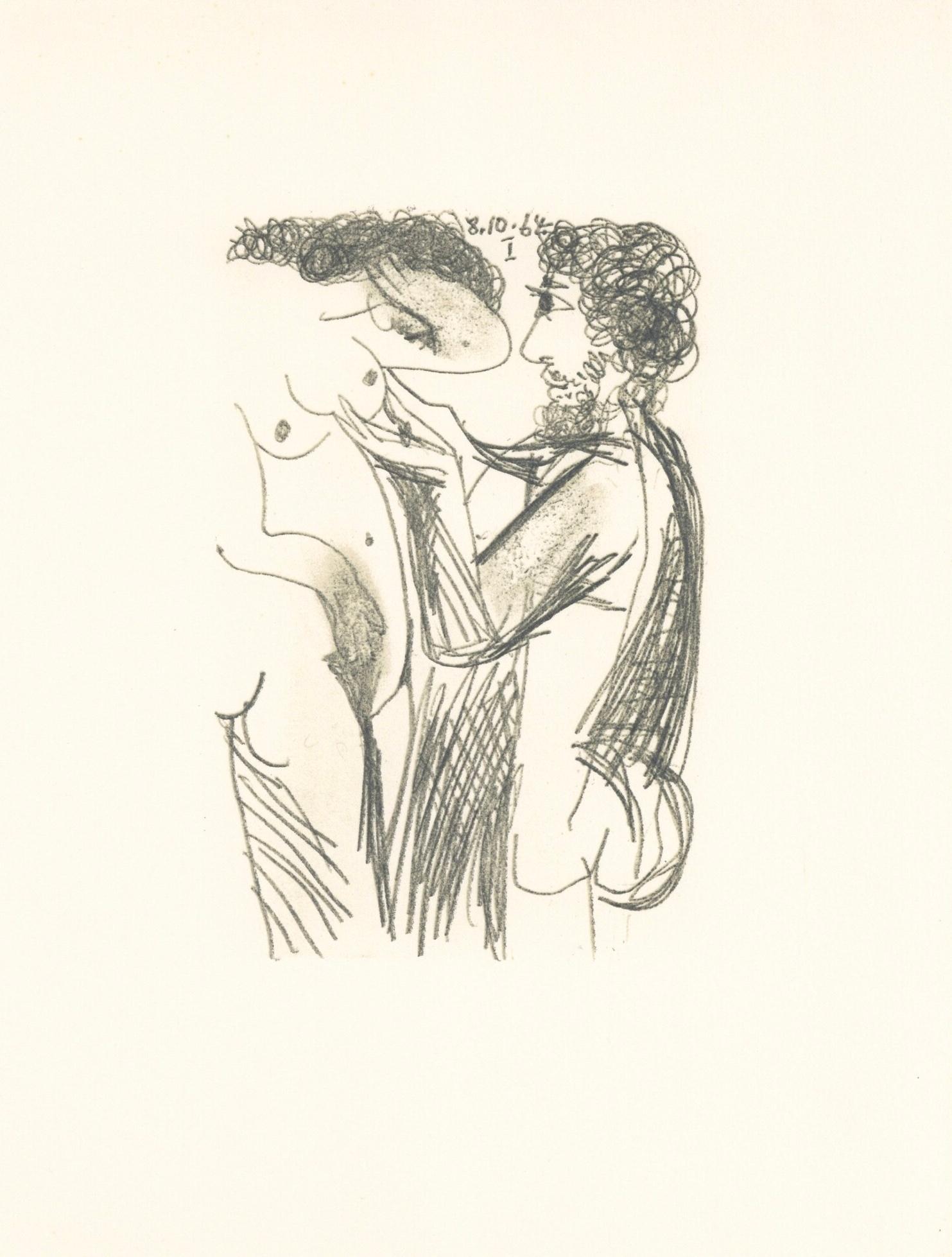 Lithograph and silkscreen with grease crayon, lithographic tusche, lead pencil, charcoal on vélin d'Arches paper. Paper size: 12.8 x 9.84 inches. Inscription: Unsigned and unnumbered, as issued. Catalogue raisonné reference: Goeppert, Sebastian, et