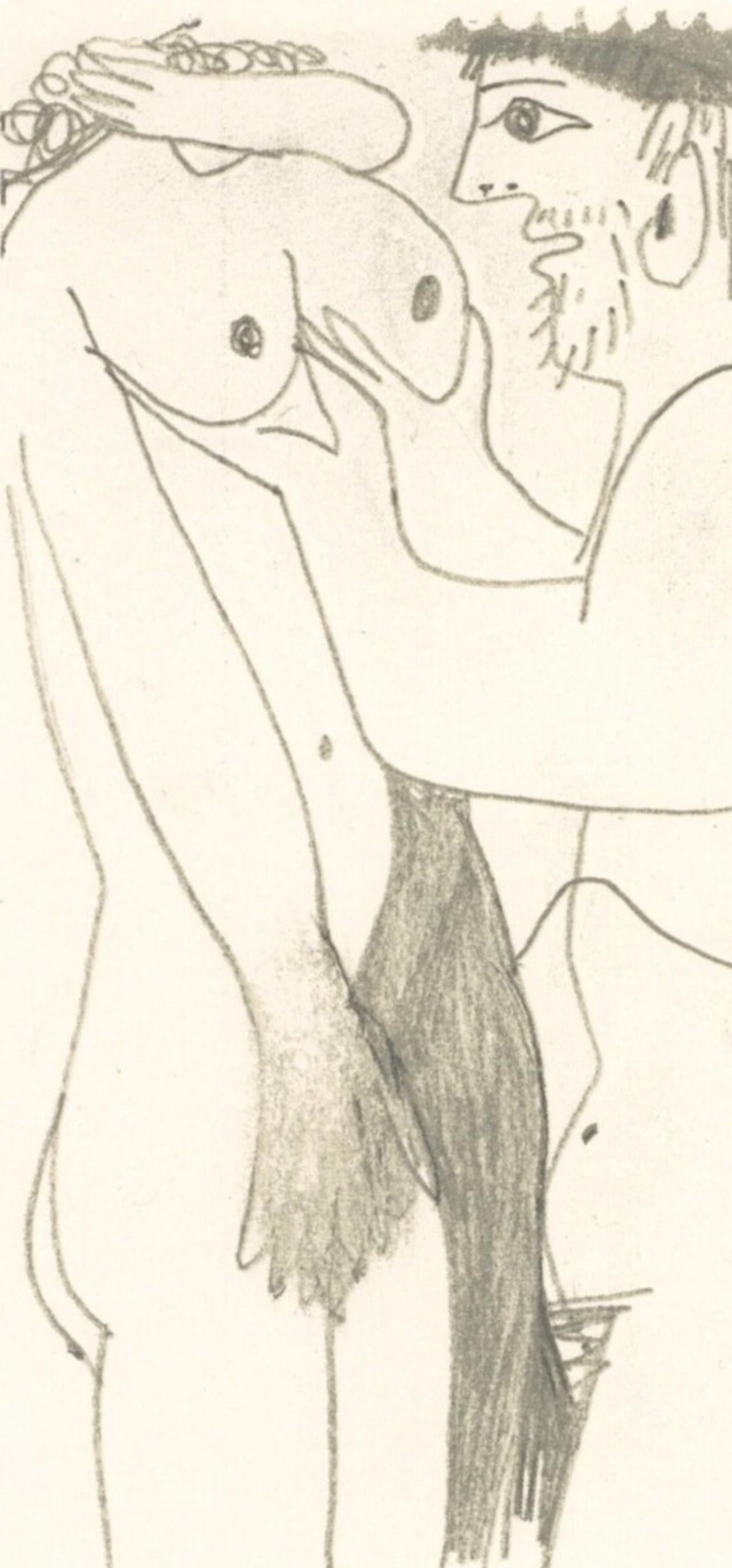 Picasso, 8.10.64. II (Cramer 148), Le Goût du Bonheur (after) - Cubist Print by Pablo Picasso
