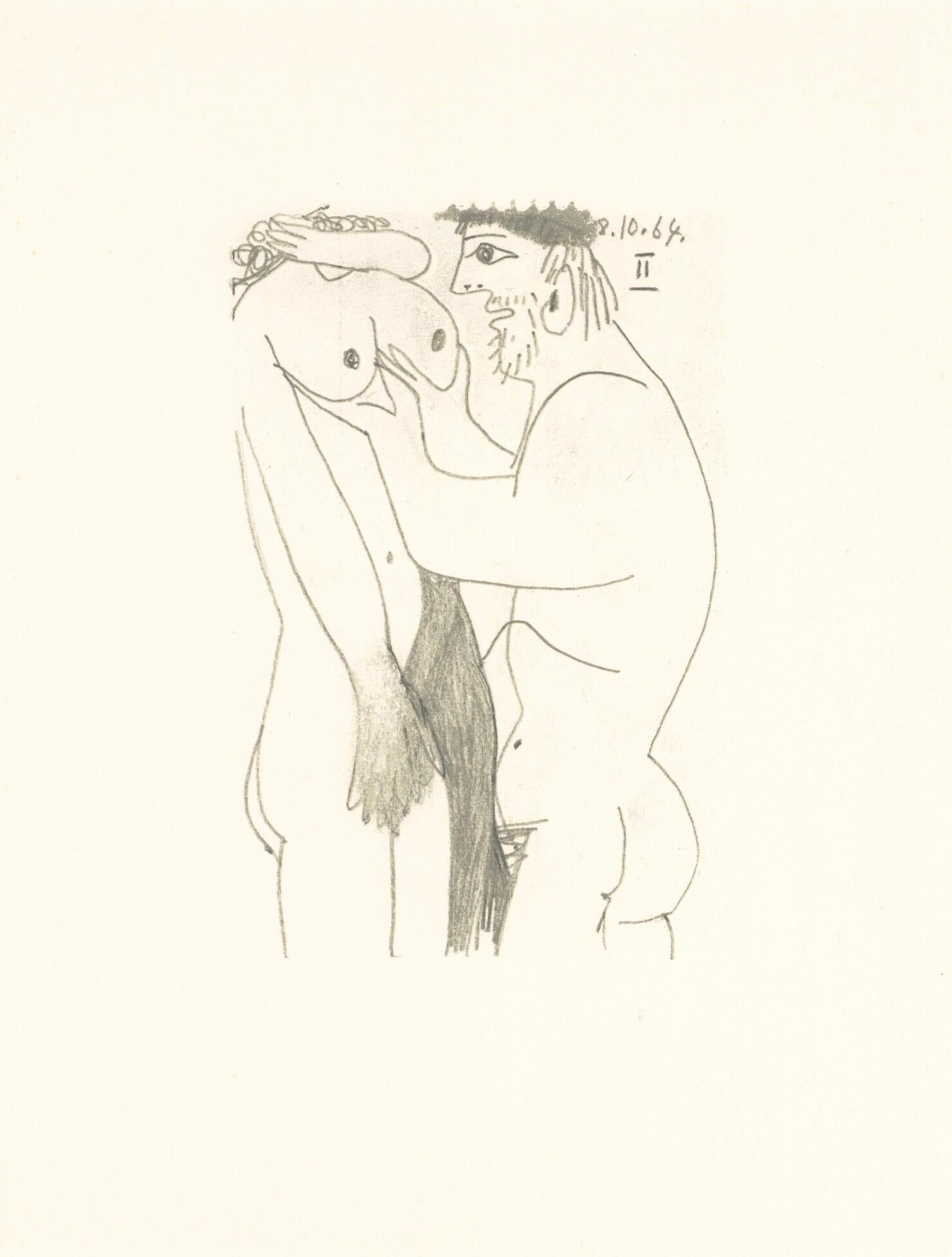 Lithograph and silkscreen with grease crayon, lithographic tusche, lead pencil, charcoal on vélin d'Arches paper. Paper size: 12.8 x 9.84 inches. Inscription: Unsigned and unnumbered, as issued. Catalogue raisonné reference: Goeppert, Sebastian, et