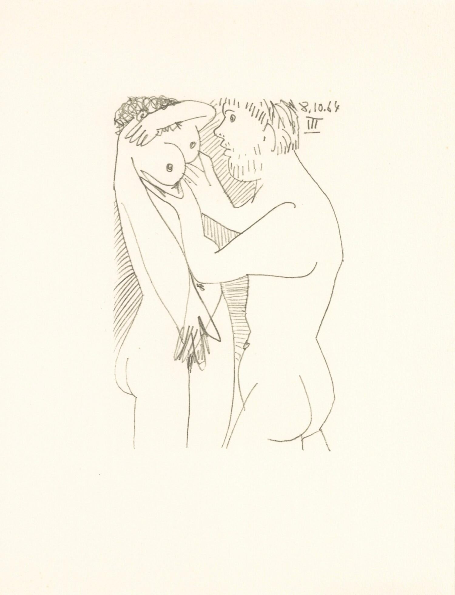 Lithograph and silkscreen with grease crayon, lithographic tusche, lead pencil, charcoal on vélin d'Arches paper. Paper size: 12.8 x 9.84 inches. Inscription: Unsigned and unnumbered, as issued. Catalogue raisonné reference: Goeppert, Sebastian, et