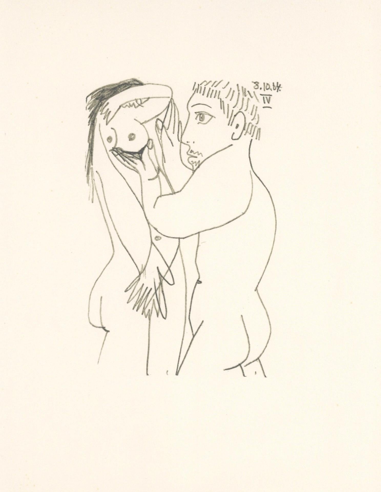 Lithograph and silkscreen with grease crayon, lithographic tusche, lead pencil, charcoal on vélin d'Arches paper. Paper size: 12.8 x 9.84 inches. Inscription: Unsigned and unnumbered, as issued. Catalogue raisonné reference: Goeppert, Sebastian, et