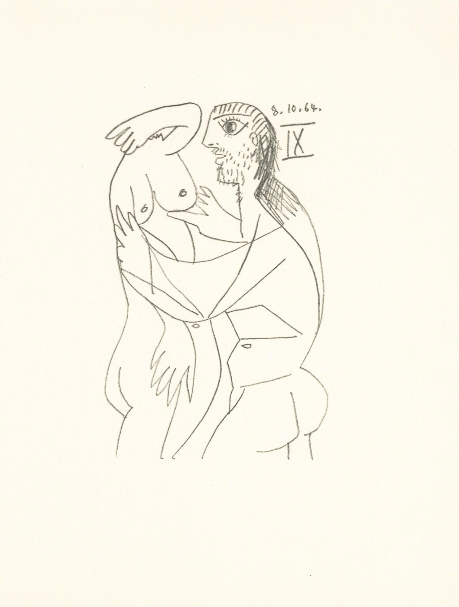 Lithograph and silkscreen with grease crayon, lithographic tusche, lead pencil, charcoal on vélin d'Arches paper. Paper size: 12.8 x 9.84 inches. Inscription: Unsigned and unnumbered, as issued. Catalogue raisonné reference: Goeppert, Sebastian, et