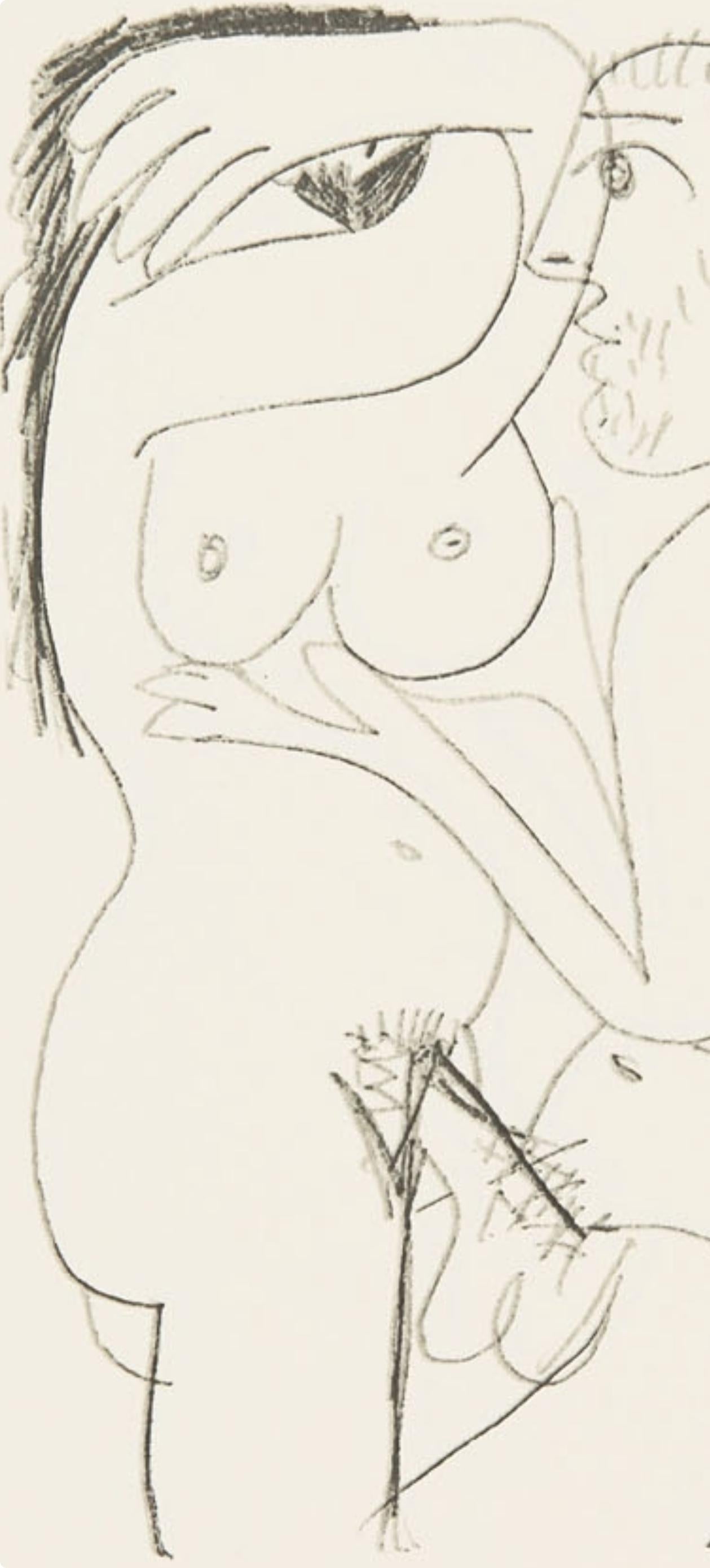 Picasso, 8.10.64. VIII (Cramer 148), Le Goût du Bonheur (after) - Cubist Print by Pablo Picasso