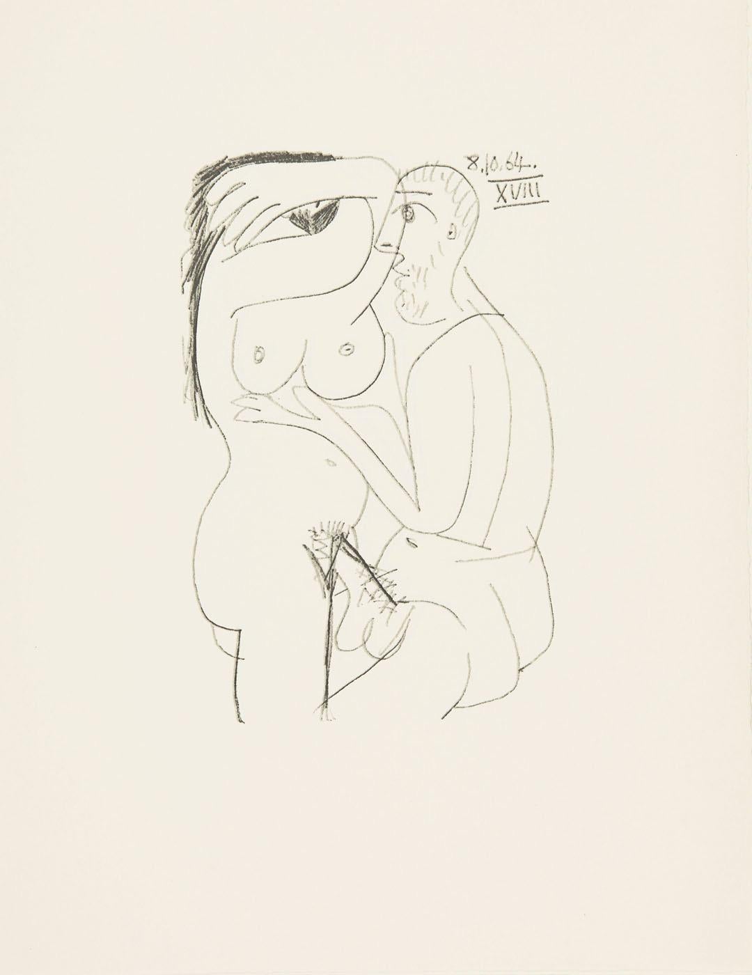 Lithograph and silkscreen with grease crayon, lithographic tusche, lead pencil, charcoal on vélin d'Arches paper. Paper size: 12.8 x 9.84 inches. Inscription: Unsigned and unnumbered, as issued. Catalogue raisonné reference: Goeppert, Sebastian, et