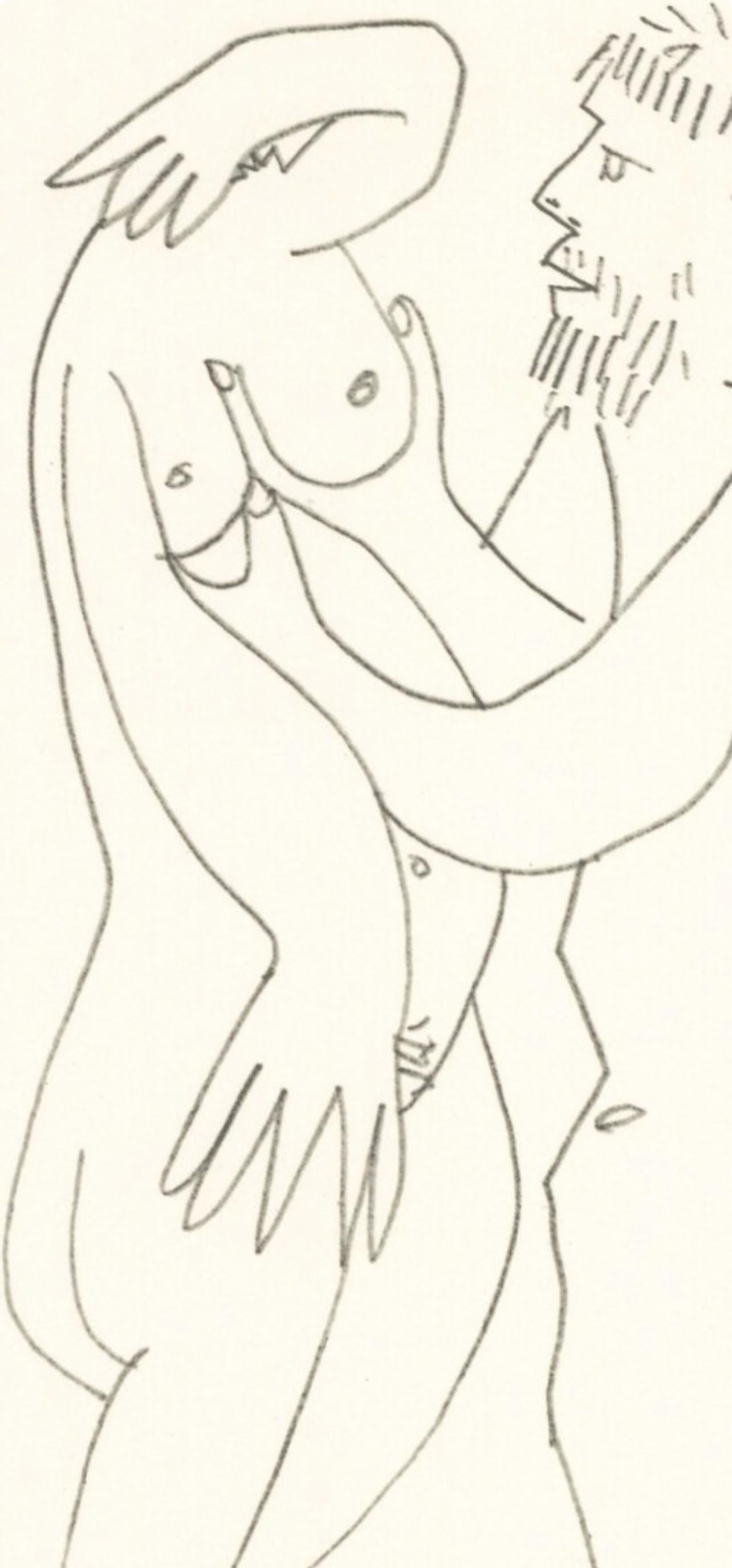 Picasso, 8.10.64. X (Cramer 148), Le Goût du Bonheur (after) - Cubist Print by Pablo Picasso