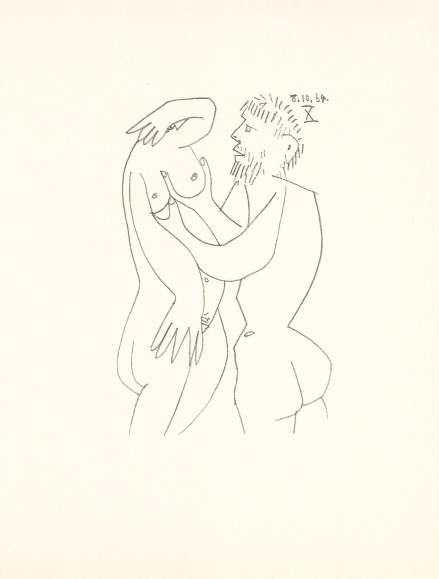 Lithograph and silkscreen with grease crayon, lithographic tusche, lead pencil, charcoal on vélin d'Arches paper. Paper size: 12.8 x 9.84 inches. Inscription: Unsigned and unnumbered, as issued. Catalogue raisonné reference: Goeppert, Sebastian, et