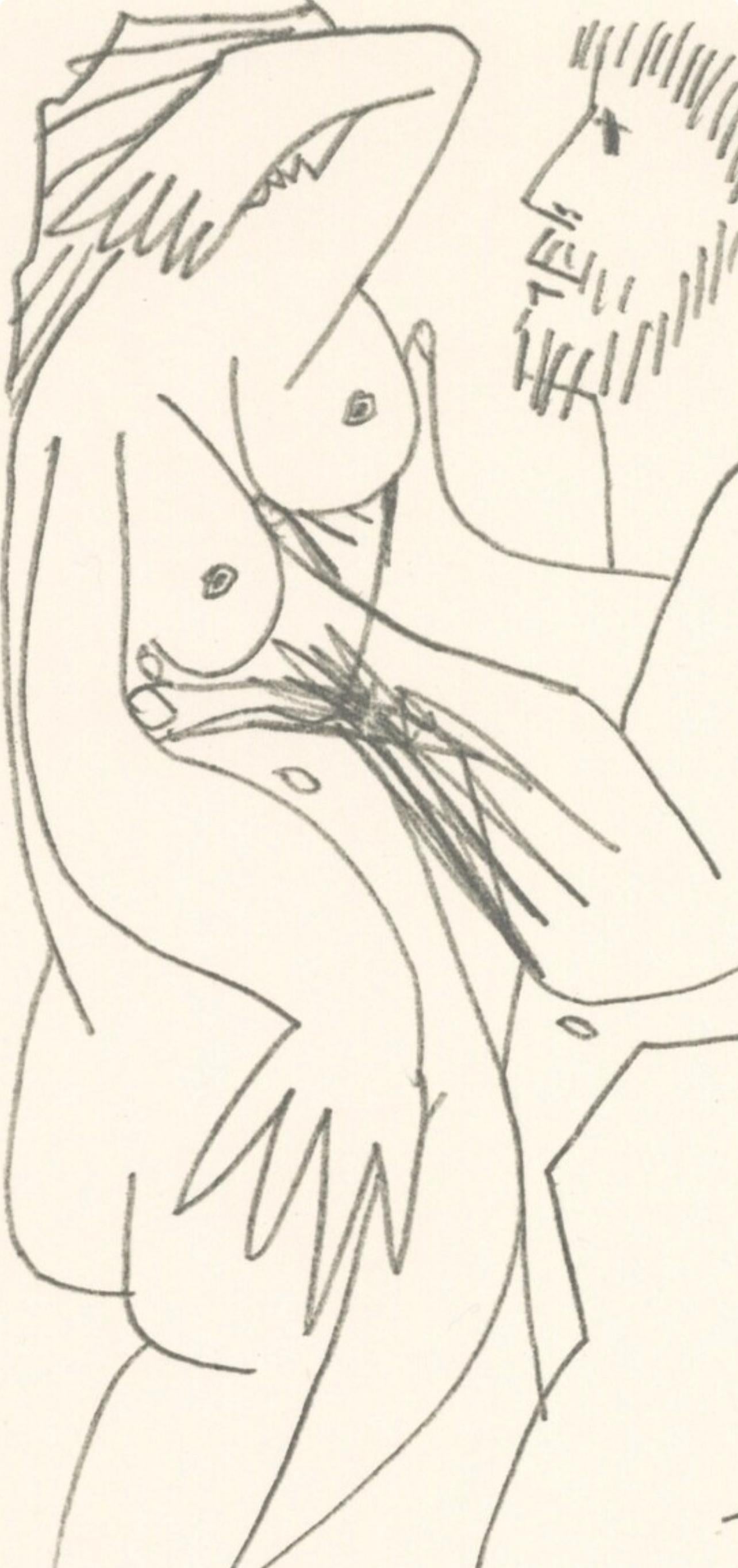 Picasso, 8.10.64. XI (Cramer 148), Le Goût du Bonheur (after) - Cubist Print by Pablo Picasso