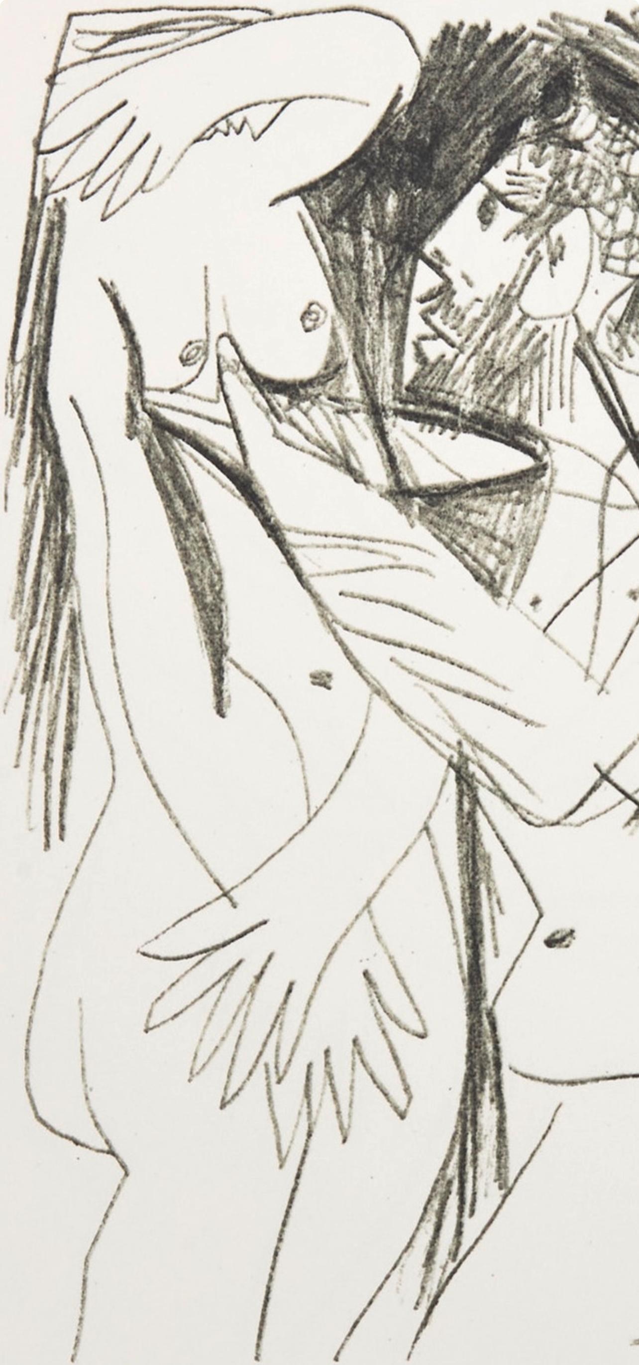 Picasso, 8.10.64. XIII (Cramer 148), Le Goût du Bonheur (after) - Cubist Print by Pablo Picasso