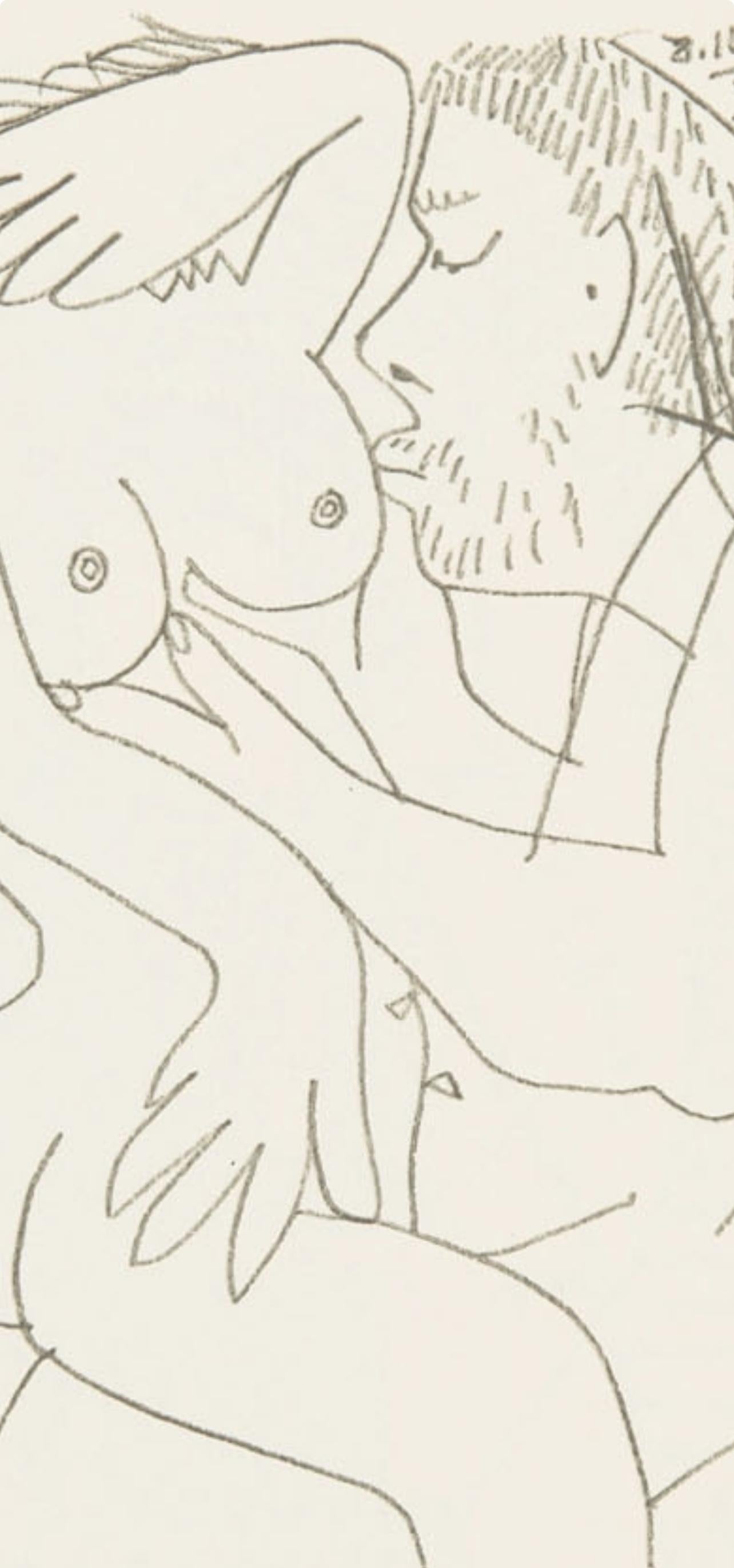 Picasso, 8.10.64. XV (Cramer 148), Le Goût du Bonheur (after) - Print by Pablo Picasso