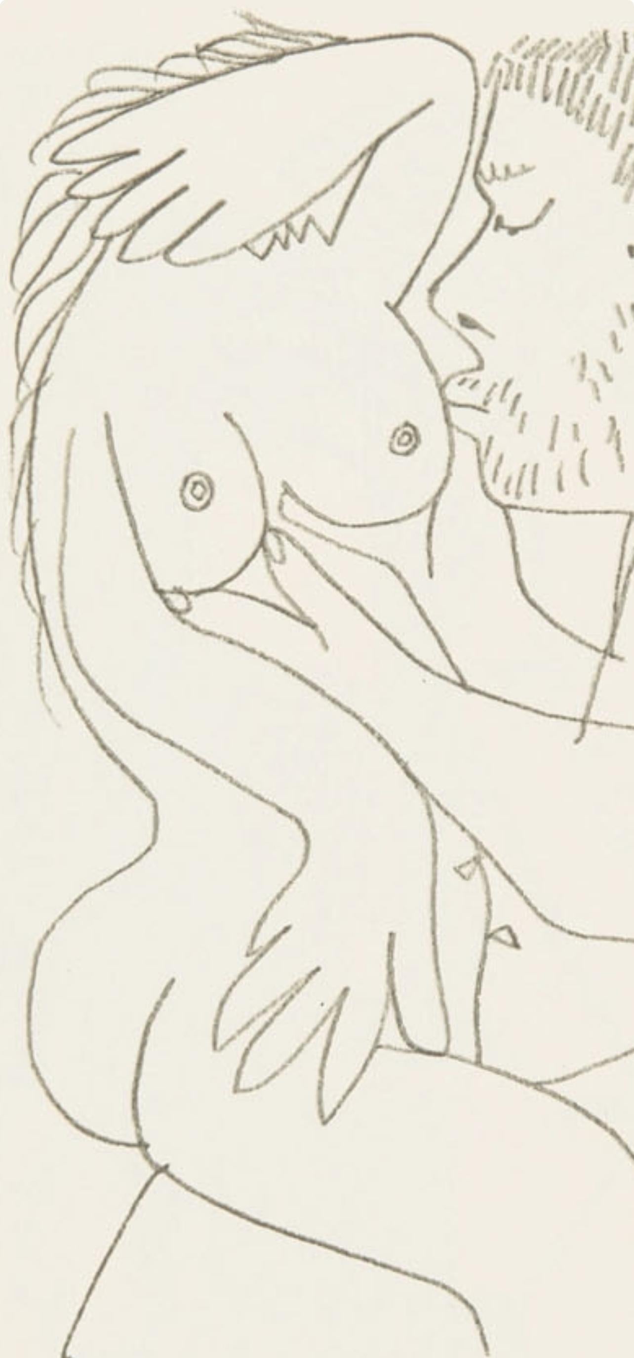 Picasso, 8.10.64. XV (Cramer 148), Le Goût du Bonheur (after) - Cubist Print by Pablo Picasso