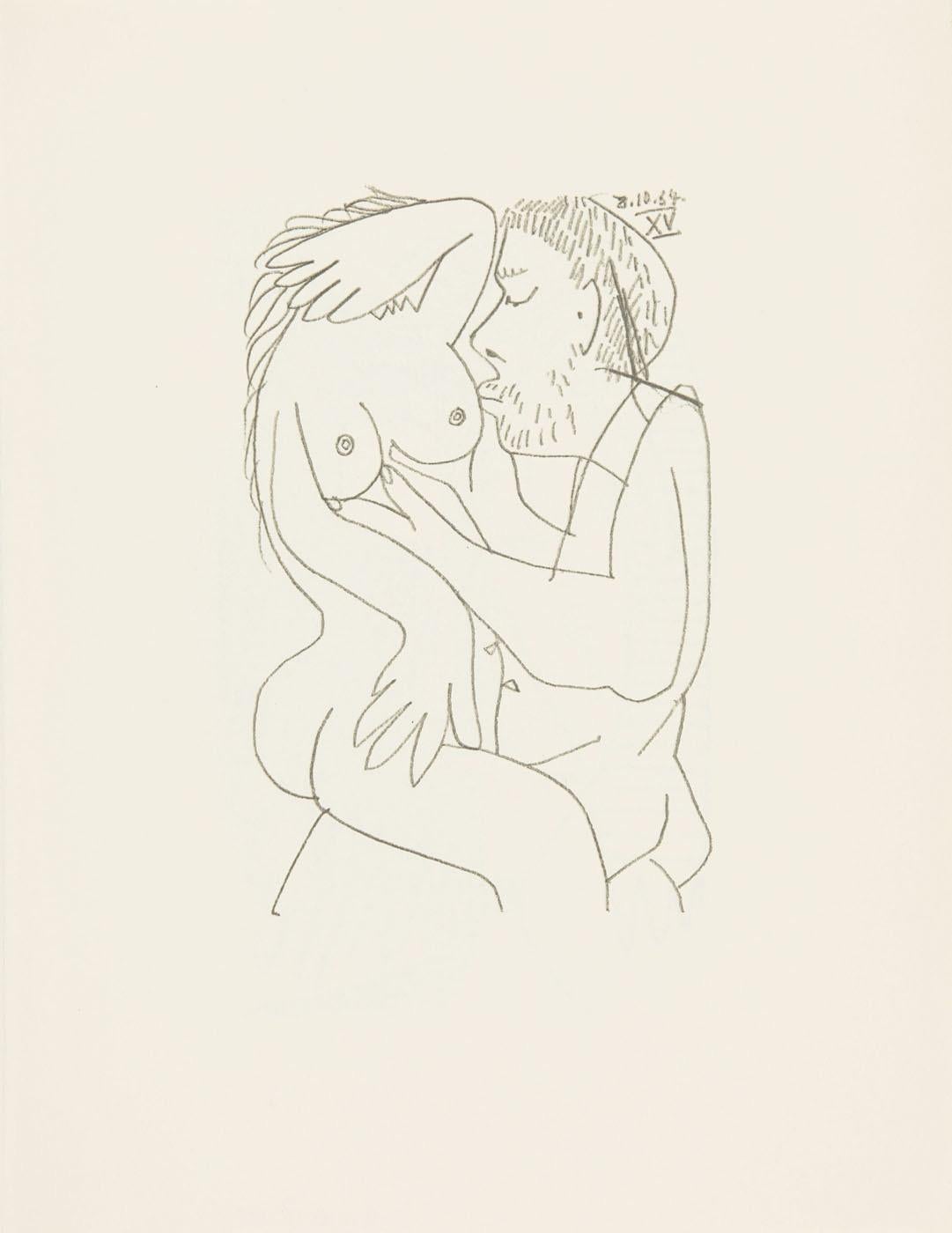 Lithograph and silkscreen with grease crayon, lithographic tusche, lead pencil, charcoal on vélin d'Arches paper. Paper size: 12.8 x 9.84 inches. Inscription: Unsigned and unnumbered, as issued. Catalogue raisonné reference: Goeppert, Sebastian, et