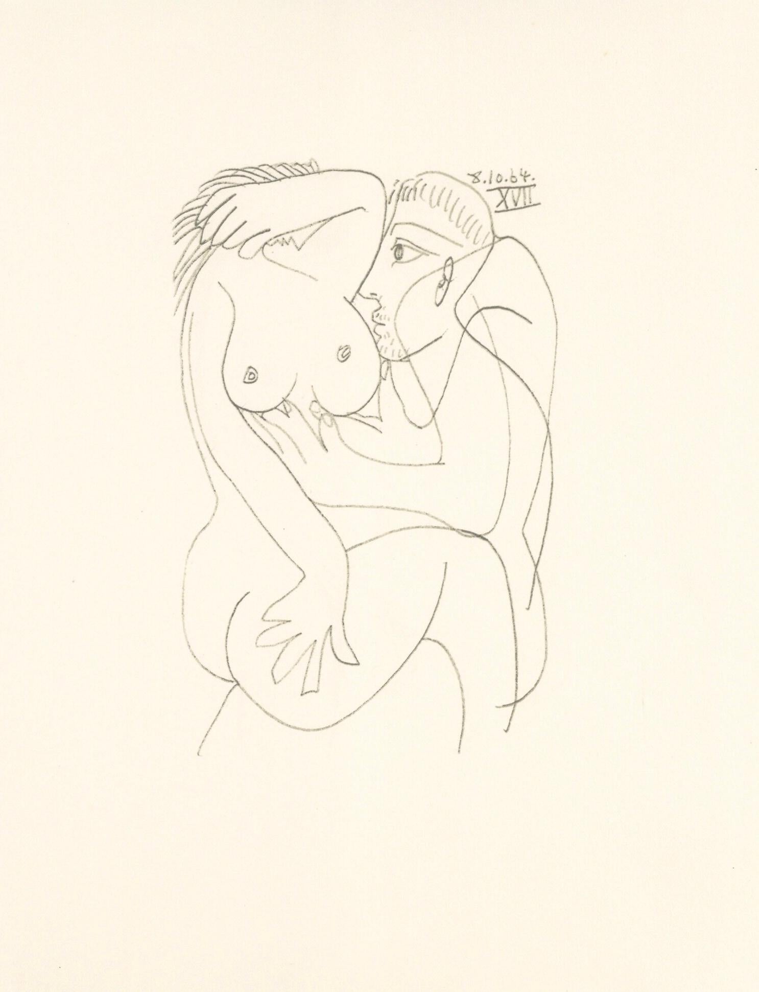 Lithograph and silkscreen with grease crayon, lithographic tusche, lead pencil, charcoal on vélin d'Arches paper. Paper size: 12.8 x 9.84 inches. Inscription: Unsigned and unnumbered, as issued. Catalogue raisonné reference: Goeppert, Sebastian, et