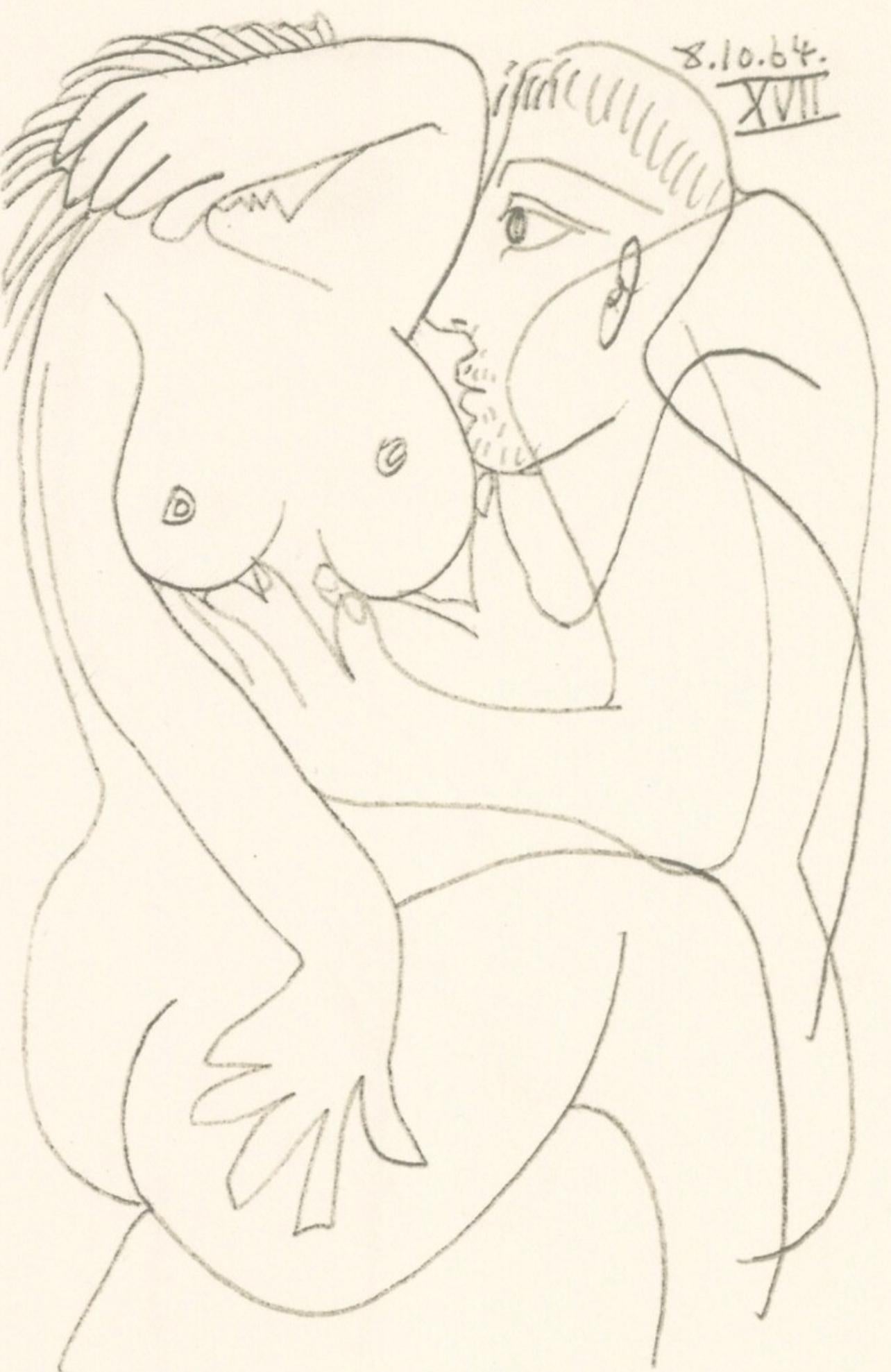 Picasso, 8.10.64. XVII (Cramer 148), Le Goût du Bonheur (after)