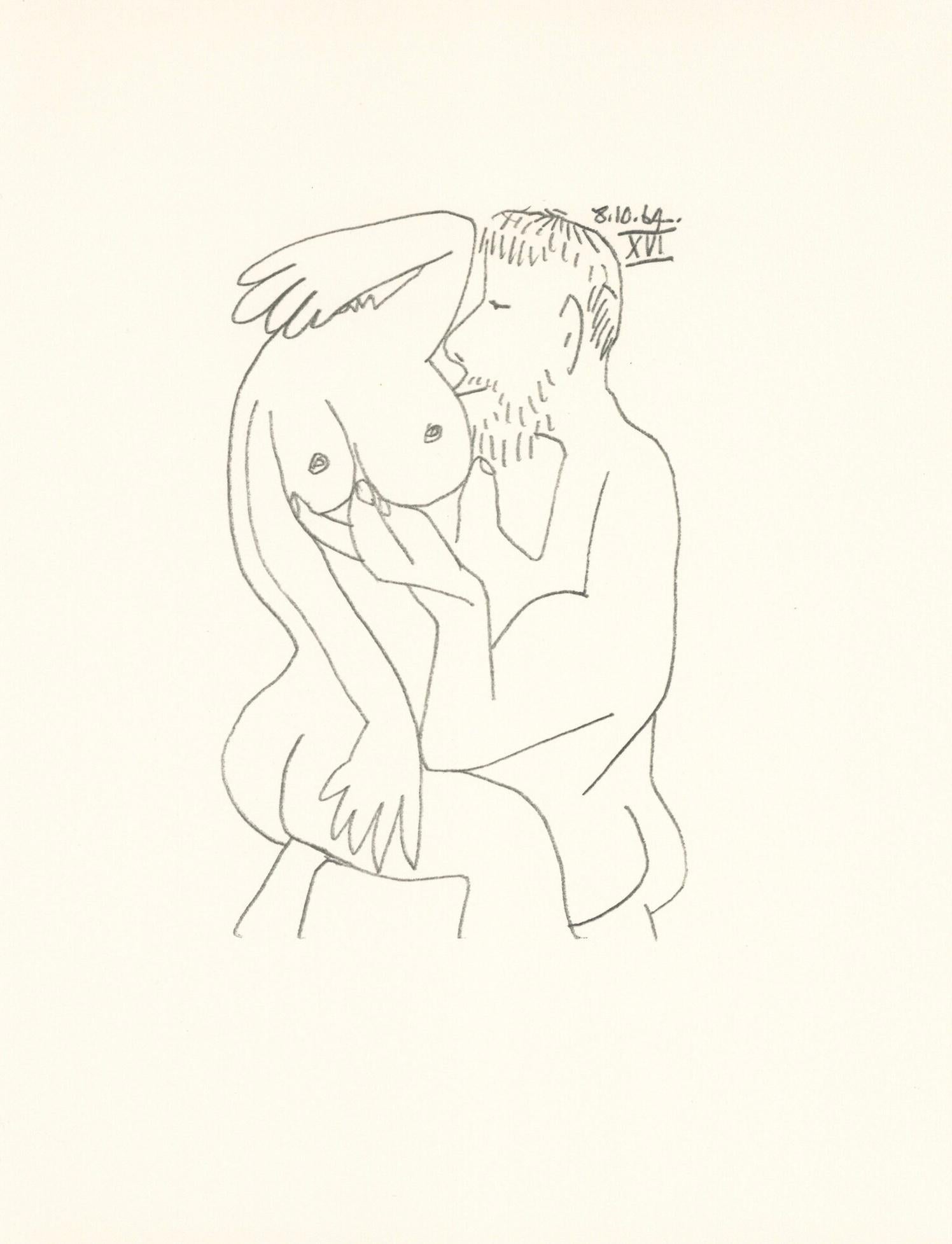 Lithograph and silkscreen with grease crayon, lithographic tusche, lead pencil, charcoal on vélin d'Arches paper. Paper size: 12.8 x 9.84 inches. Inscription: Unsigned and unnumbered, as issued. Catalogue raisonné reference: Goeppert, Sebastian, et