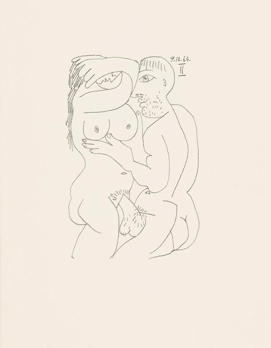 Lithograph and silkscreen with grease crayon, lithographic tusche, lead pencil, charcoal on vélin d'Arches paper. Paper size: 12.8 x 9.84 inches. Inscription: Unsigned and unnumbered, as issued. Catalogue raisonné reference: Goeppert, Sebastian, et