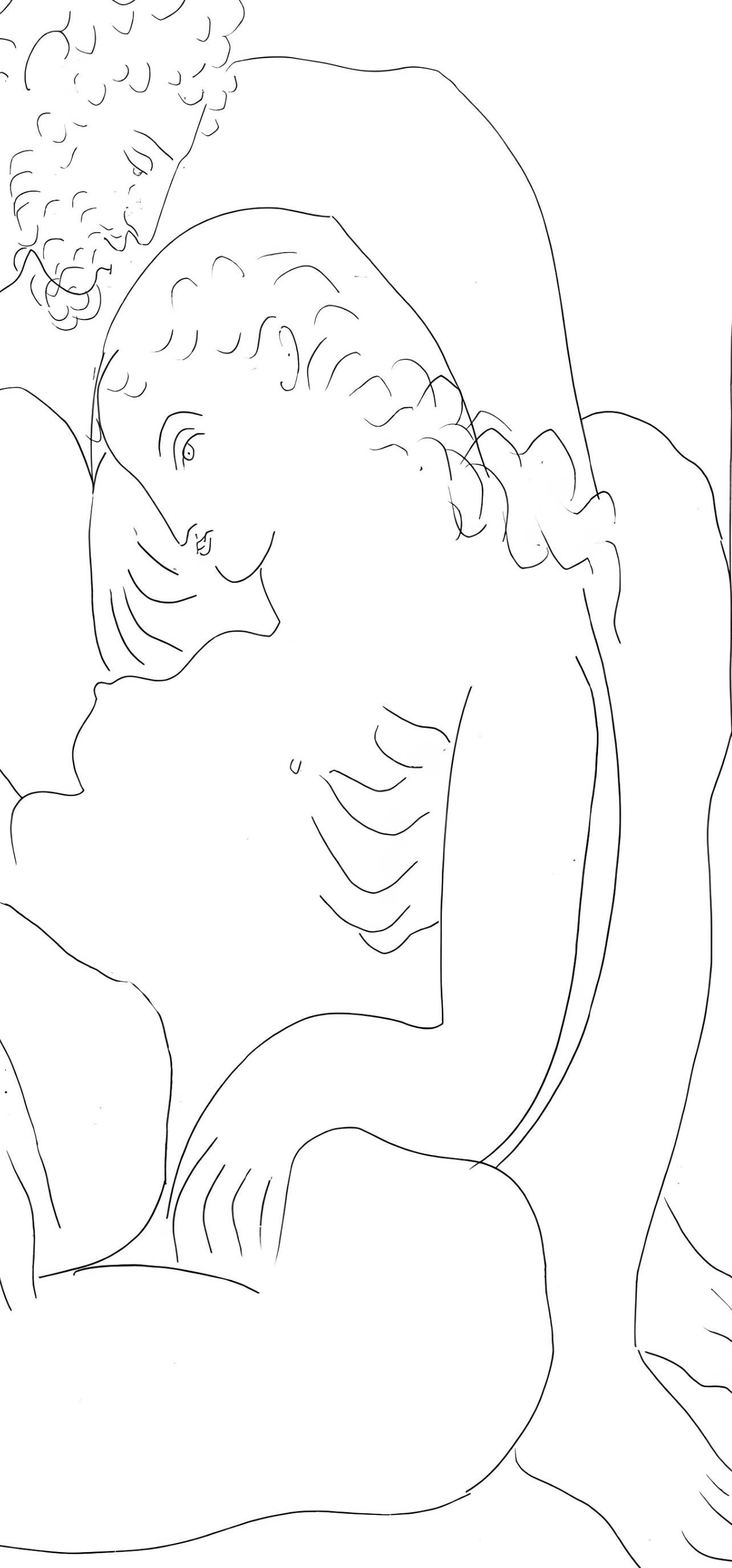 Picasso, Amours de Jupiter et de Sémélé, Les Métamorphoses (after) - Cubist Print by Pablo Picasso