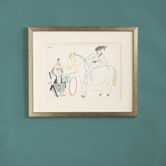Picasso and the Human Comedy, Verve Lithograph Print, 1954 Original lithograph