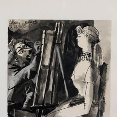 Picasso und die menschliche Komödie, Lithografie von Verve, 1954