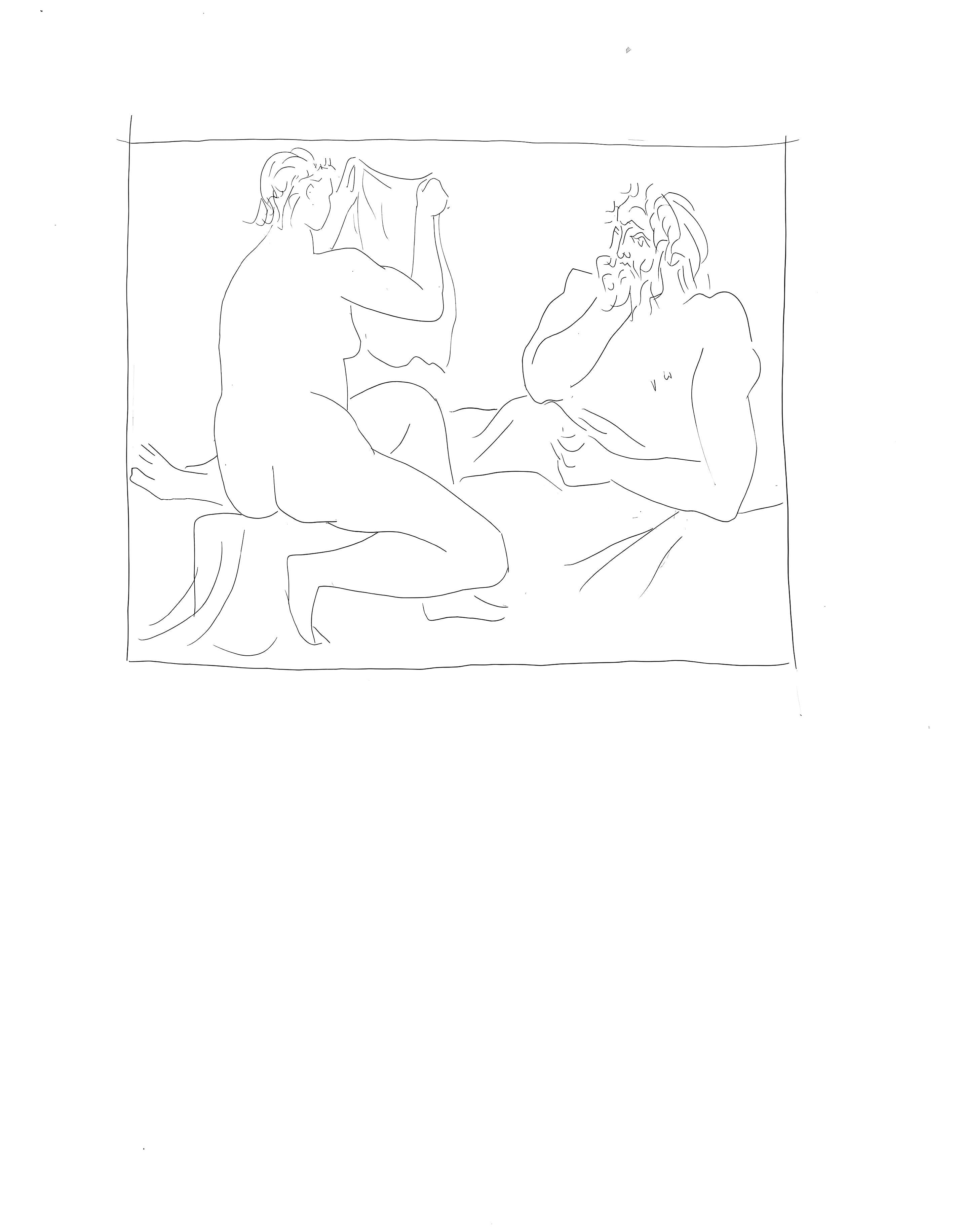 Lithograph on vélin papier Vergé fin blanc des papeteries de Bellerive paper. Paper size: 11.02 x 8.66 inches; image size: 4.4 x 5.7 inches. Inscription: Unsigned and unnumbered, as issued. Notes: From the folio, Suite des reproductions des