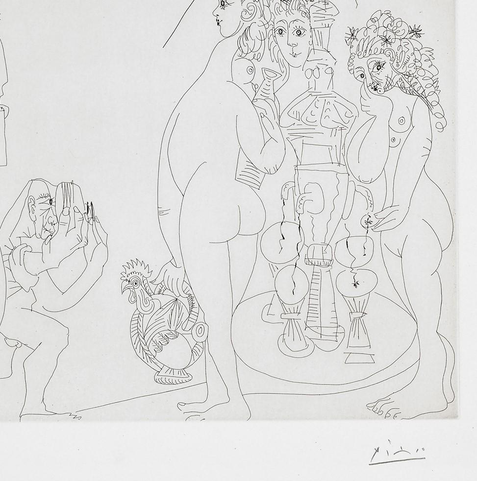 Picasso at the Fountain of Canaletas (347 Series, B.1561), 1968 For Sale 3